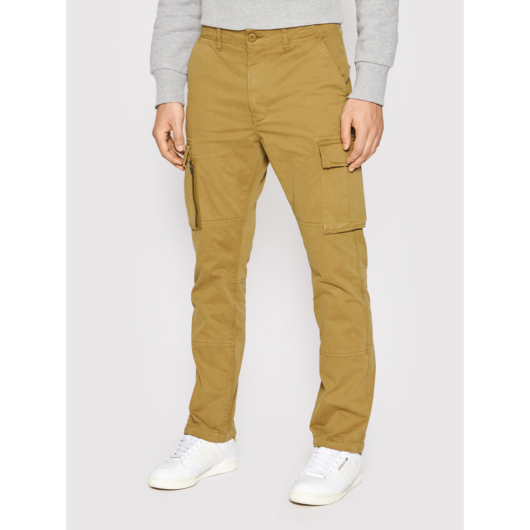 Superdry Текстилни панталони Cargo M7010795A Кафяв Regular Fit - Pepit.bg