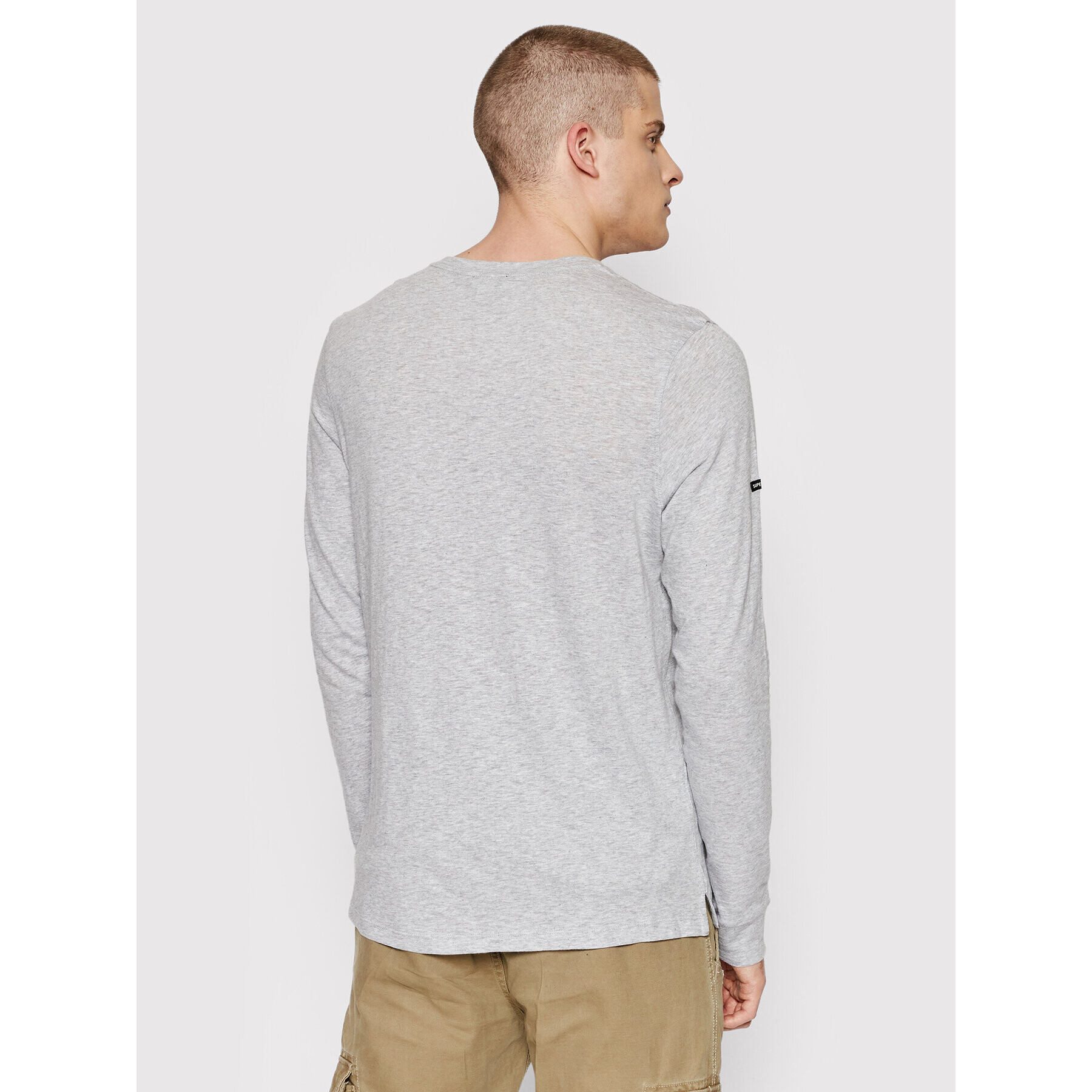 Superdry Тениска с дълъг ръкав Studios Slub M6010619A Сив Regular Fit - Pepit.bg