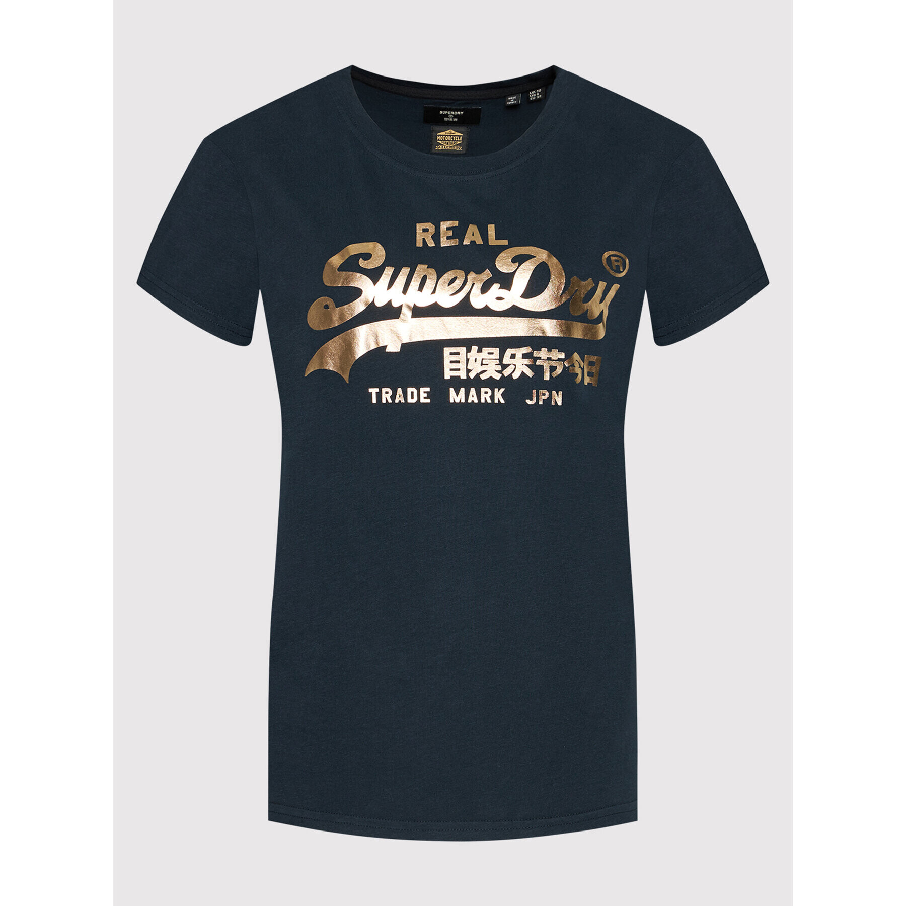 Superdry Тишърт Boho Sparkle Tee W1010731A Тъмносин Regular Fit - Pepit.bg