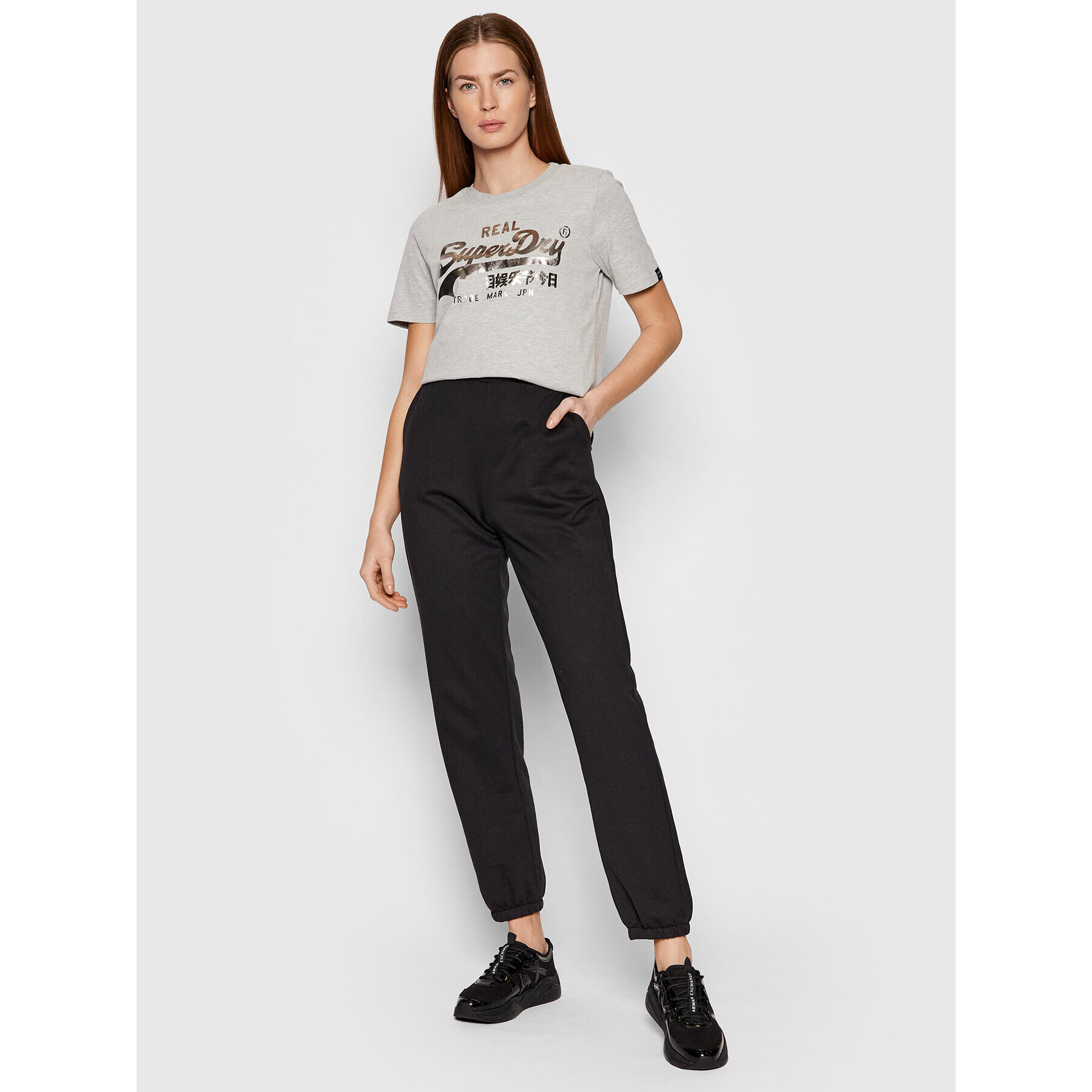 Superdry Тишърт Boho Sparkle W1010731A Сив Regular Fit - Pepit.bg