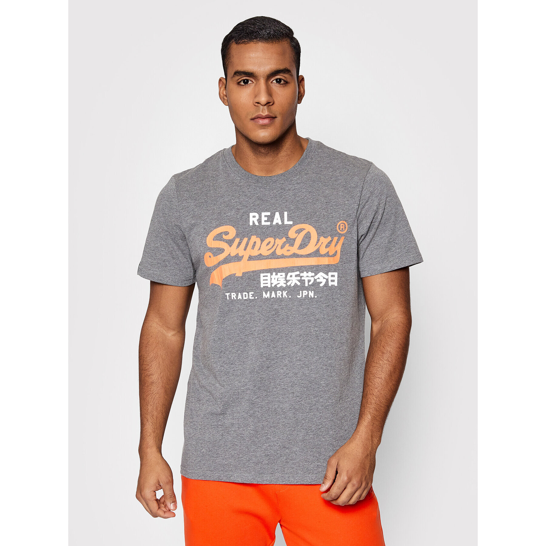 Superdry Тишърт Cl Ac Tee M1011342A Сив Regular Fit - Pepit.bg