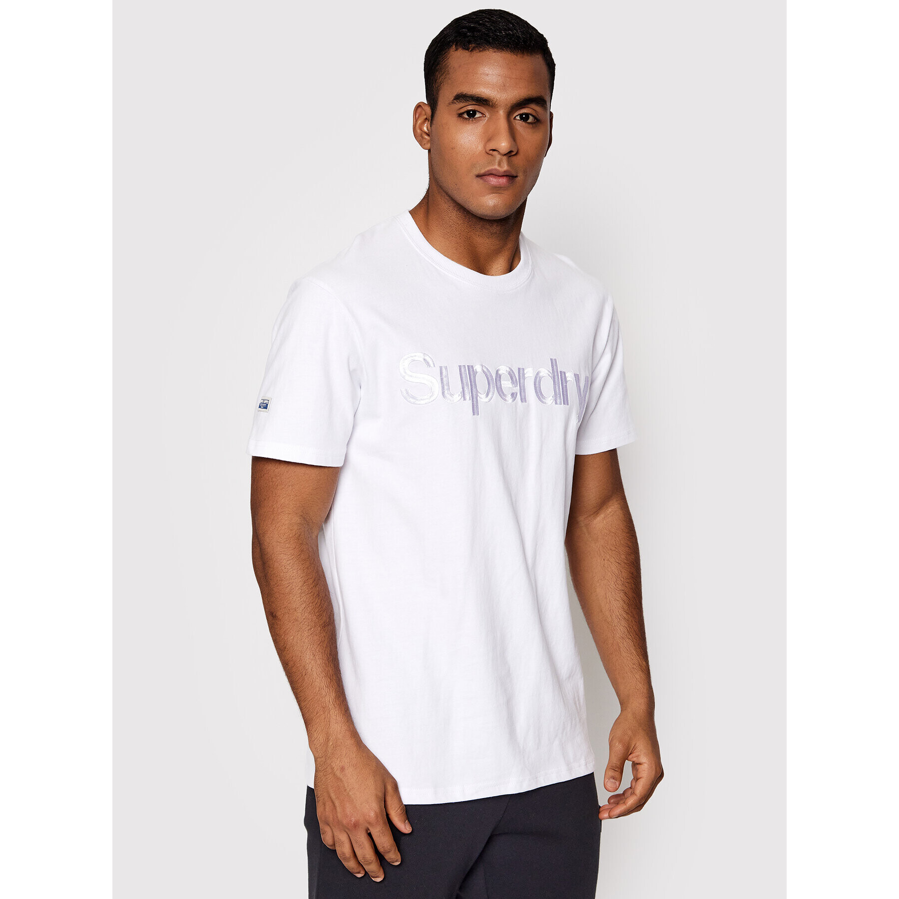 Superdry Тишърт Cl Source M1011213A Бял Regular Fit - Pepit.bg