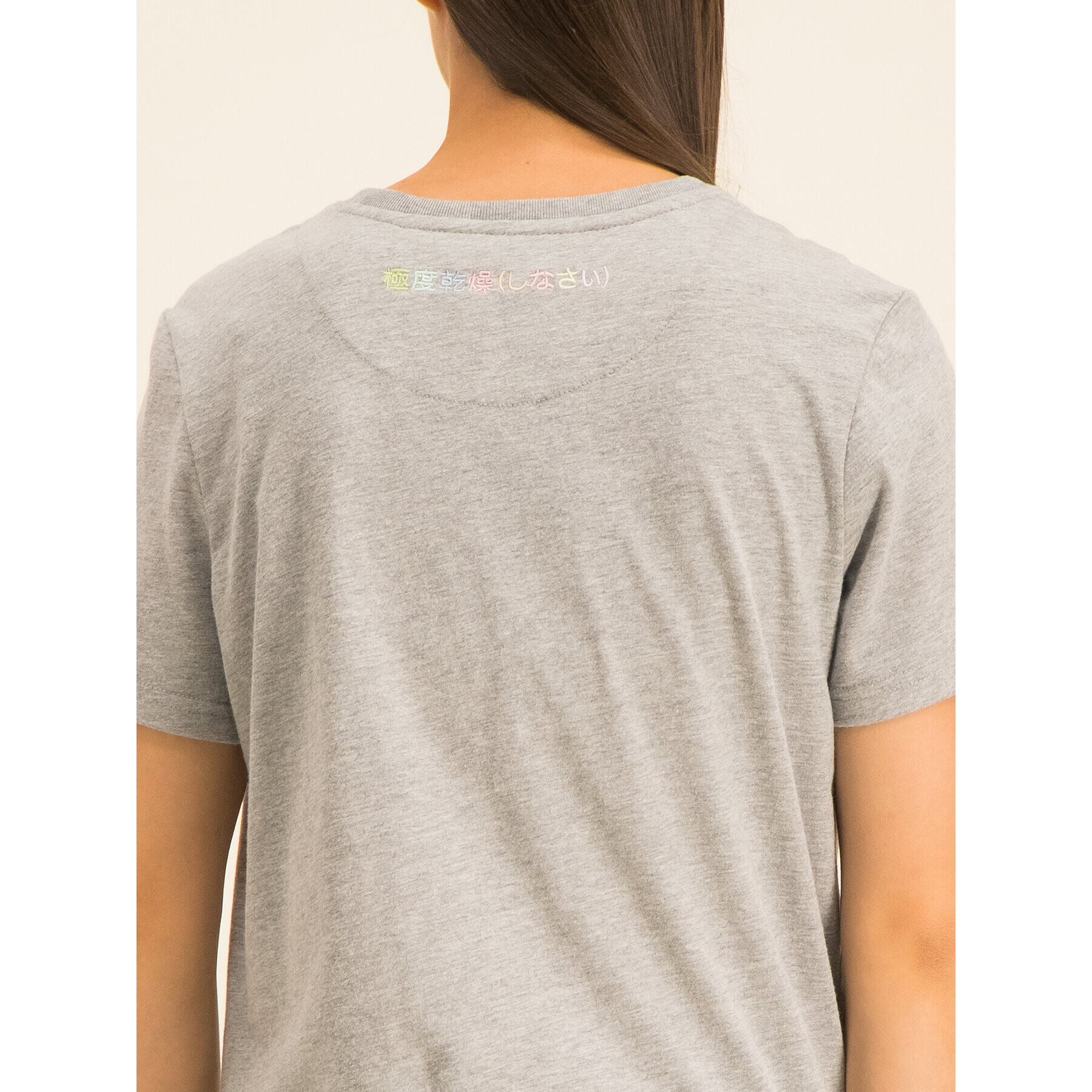 Superdry Тишърт Classic Rainbow Emb Entry Tee W1000057A Сив Classic Fit - Pepit.bg