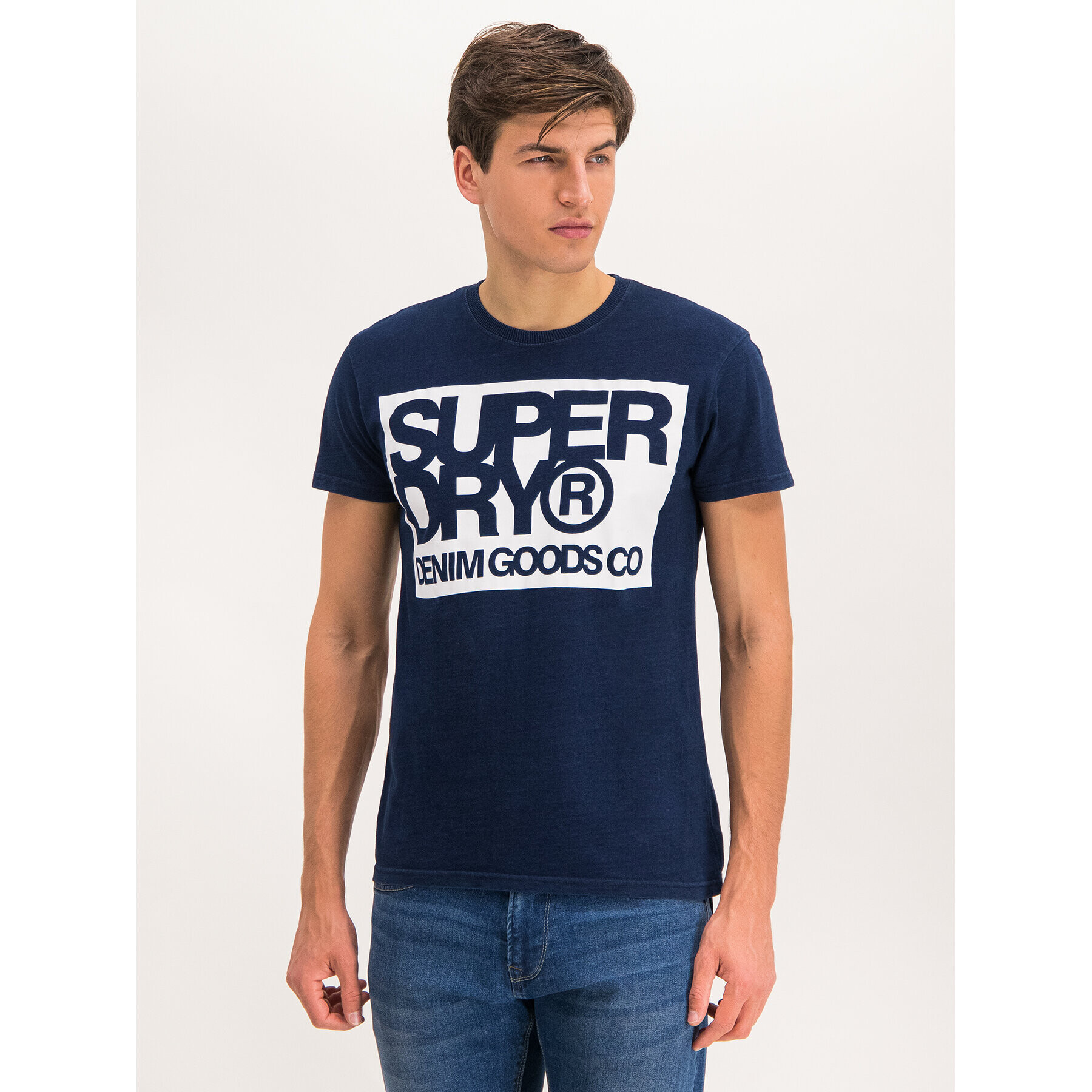 Superdry Тишърт M1000003A Тъмносин Regular Fit - Pepit.bg