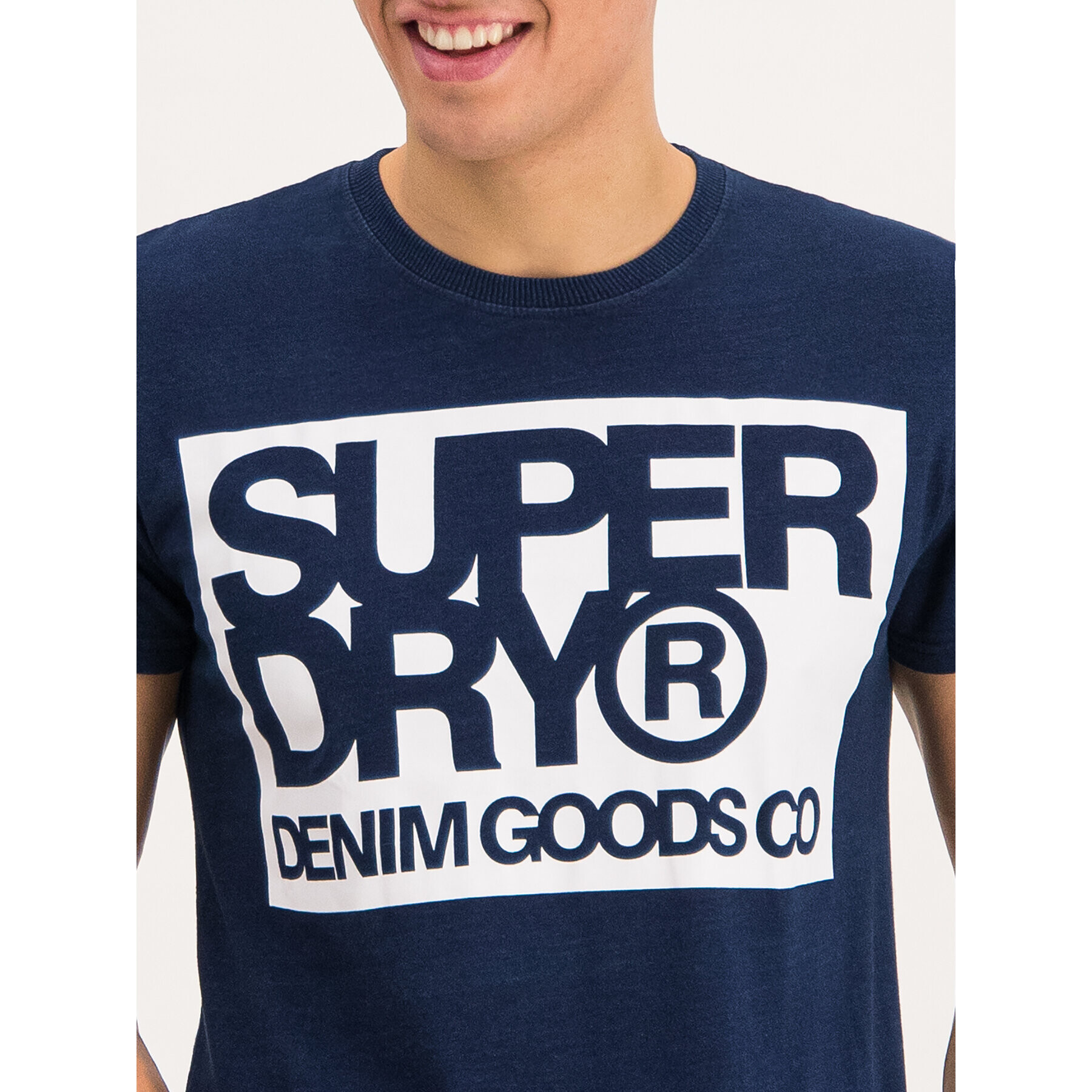 Superdry Тишърт M1000003A Тъмносин Regular Fit - Pepit.bg