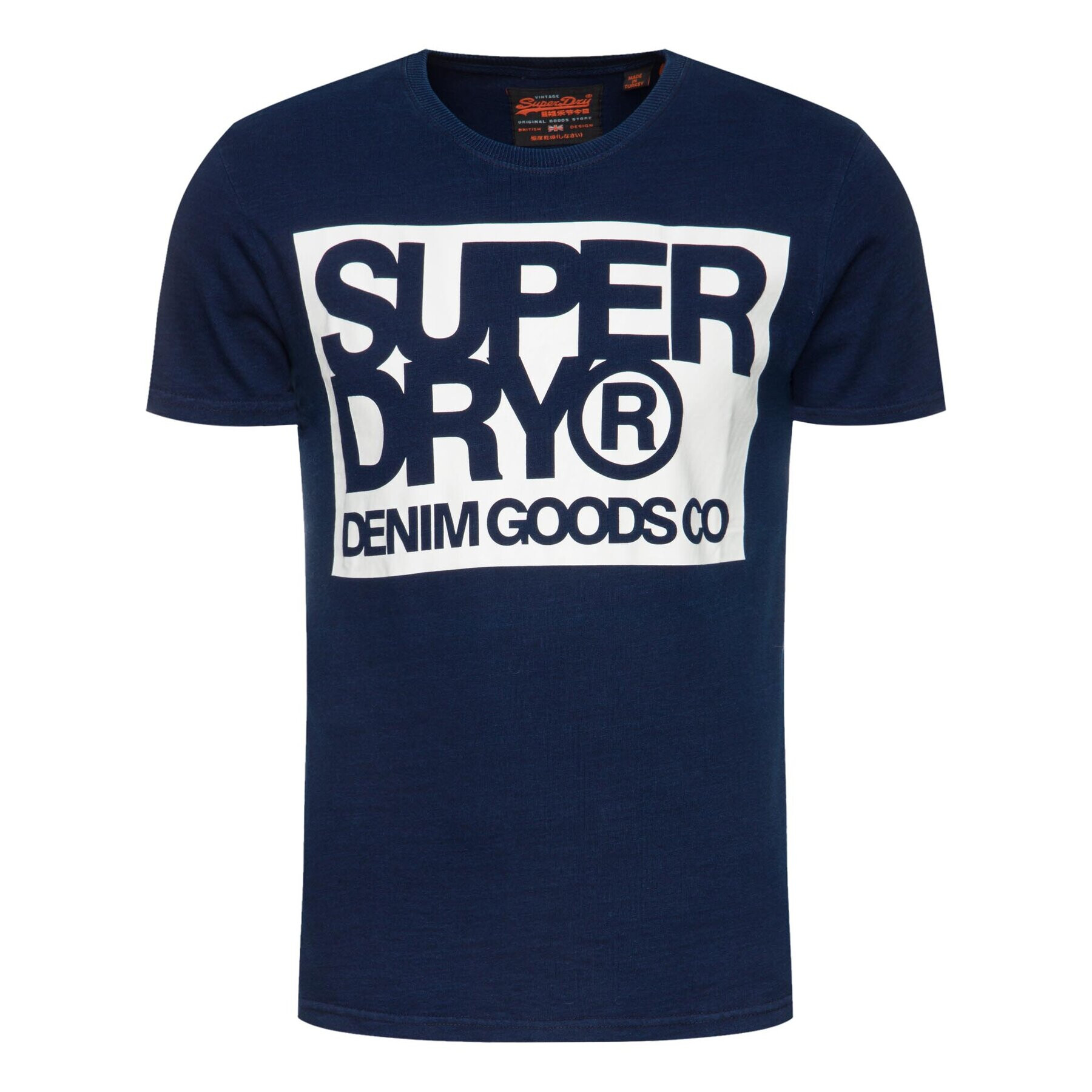 Superdry Тишърт M1000003A Тъмносин Regular Fit - Pepit.bg