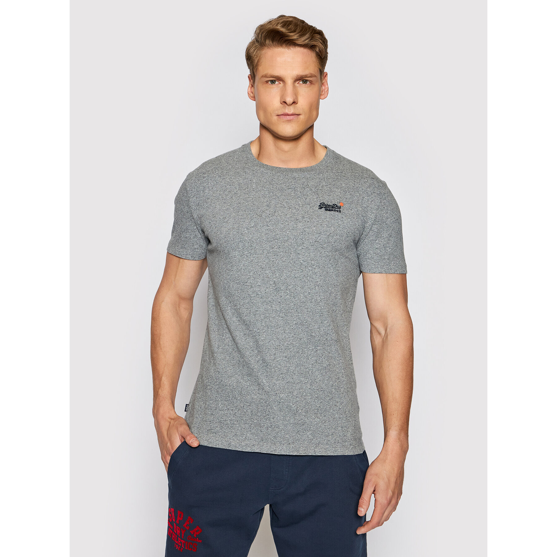 Superdry Тишърт Ol Vintage Emb M1010206A Сив Regular Fit - Pepit.bg
