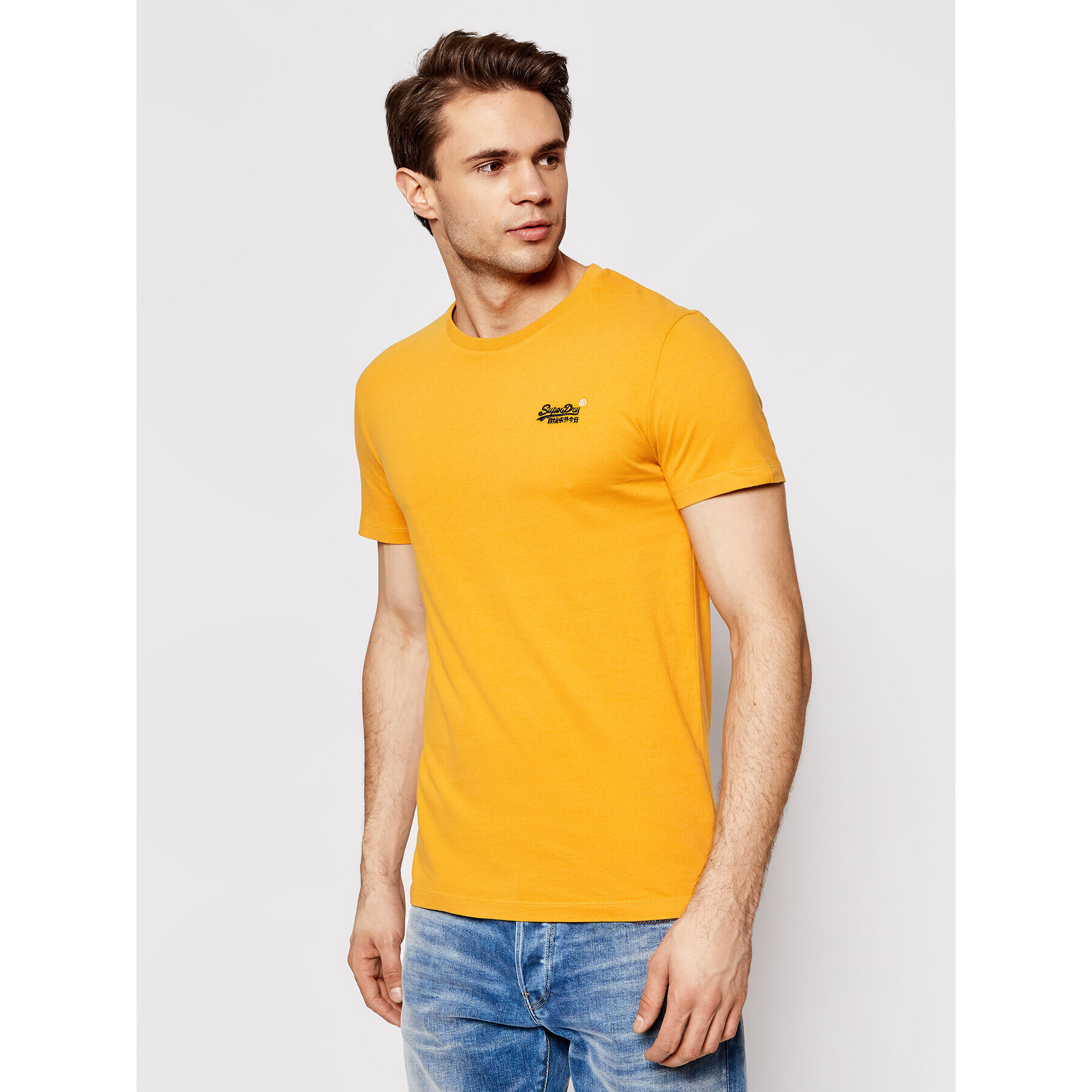 Superdry Тишърт Ol Vintage Emb Tee M1000020A Жълт Regular Fit - Pepit.bg