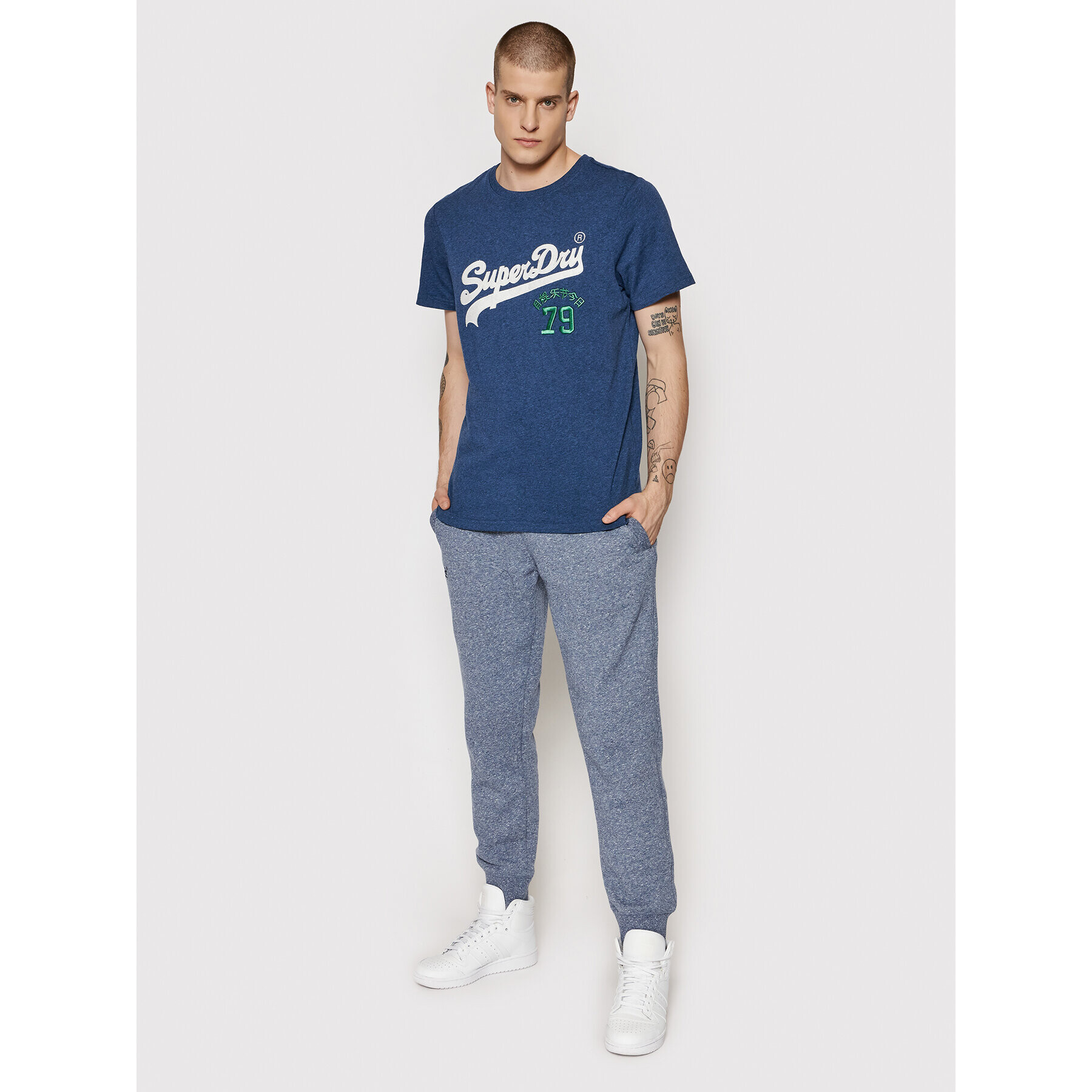 Superdry Тишърт Source M1011158A Син Regular Fit - Pepit.bg