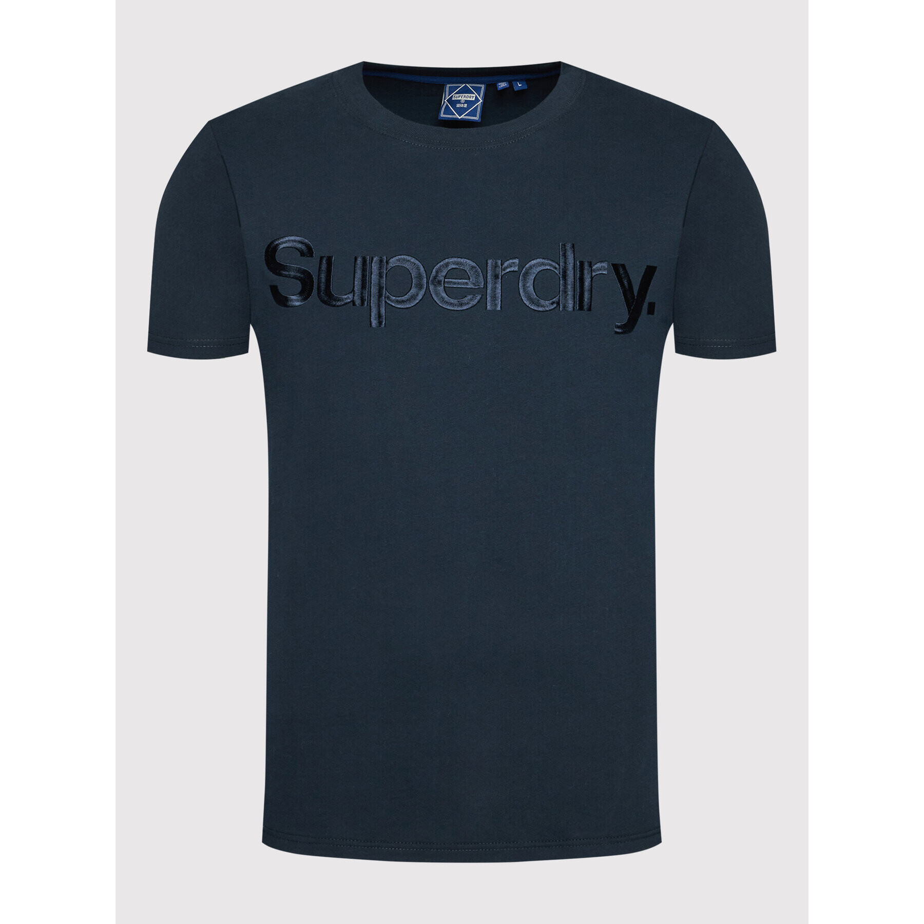 Superdry Тишърт Source Tee M1011337A Тъмносин Regular Fit - Pepit.bg