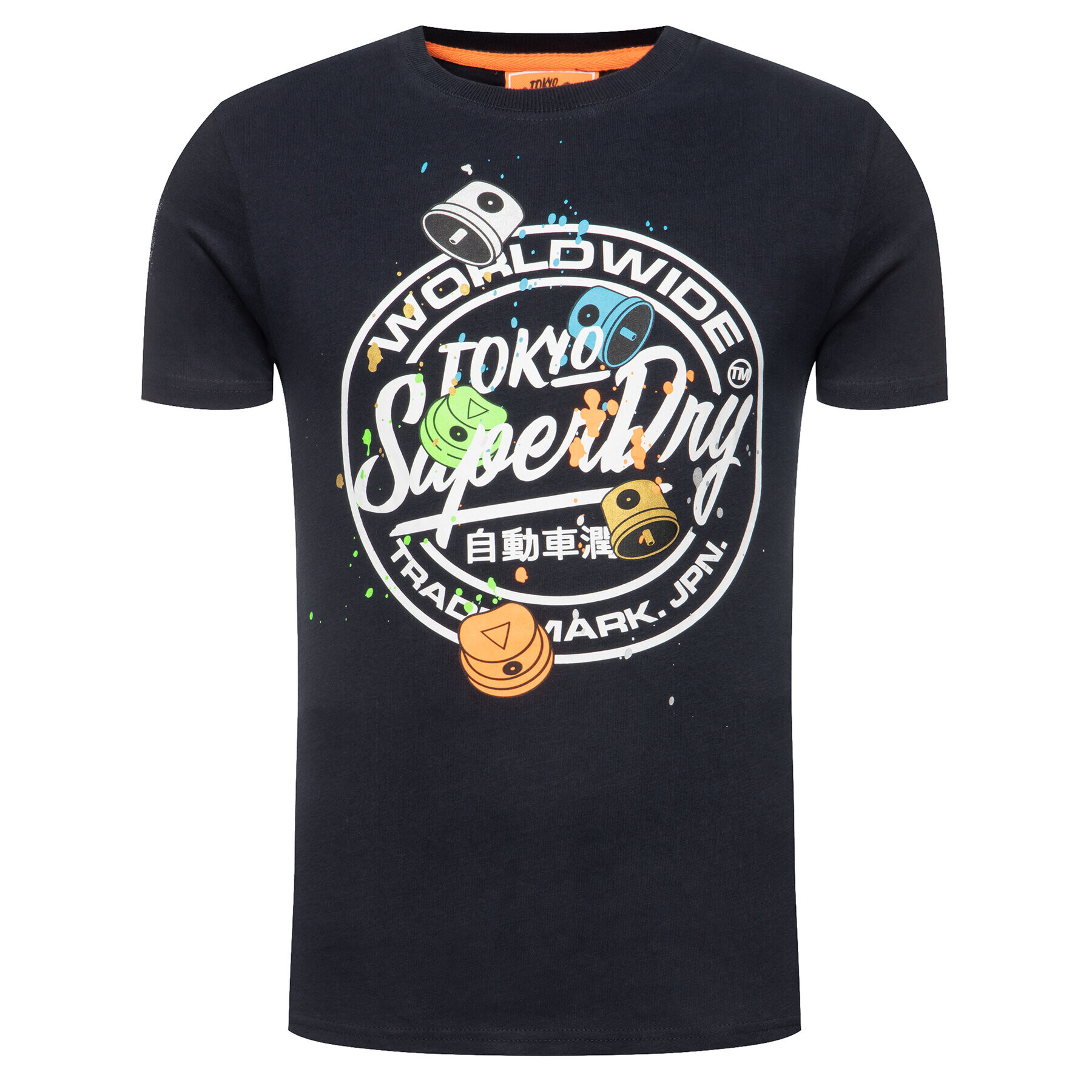 Superdry Тишърт Super 5 Tee M1000094A Черен Regular Fit - Pepit.bg