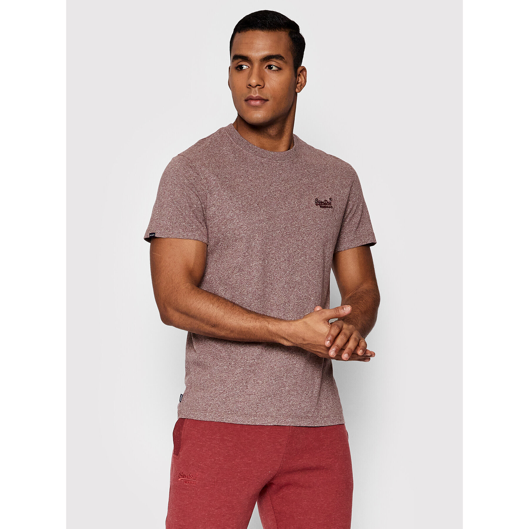 Superdry Тишърт Vintage Logo Emb M1011245A Кафяв Regular Fit - Pepit.bg