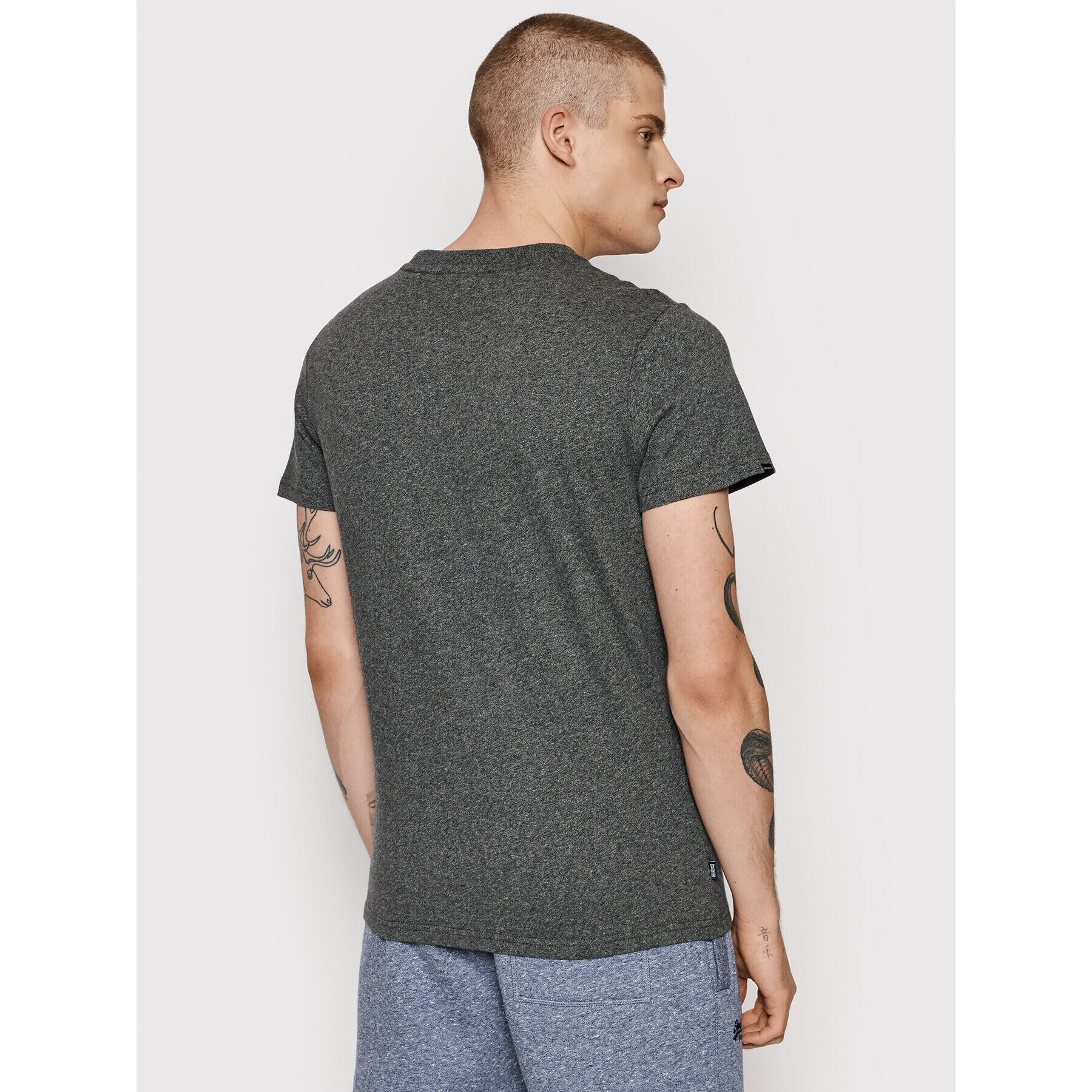Superdry Тишърт Vintage Logo Emb M1011245A Сив Regular Fit - Pepit.bg
