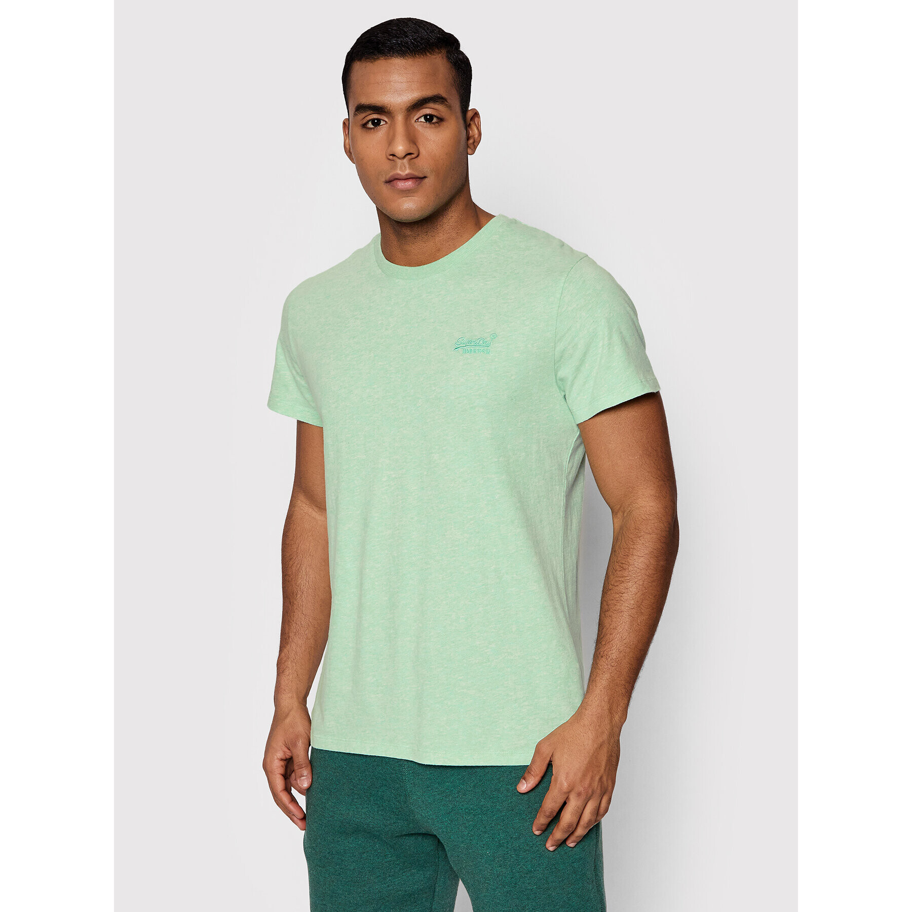 Superdry Тишърт Vintage Logo Emb M1011245A Зелен Regular Fit - Pepit.bg
