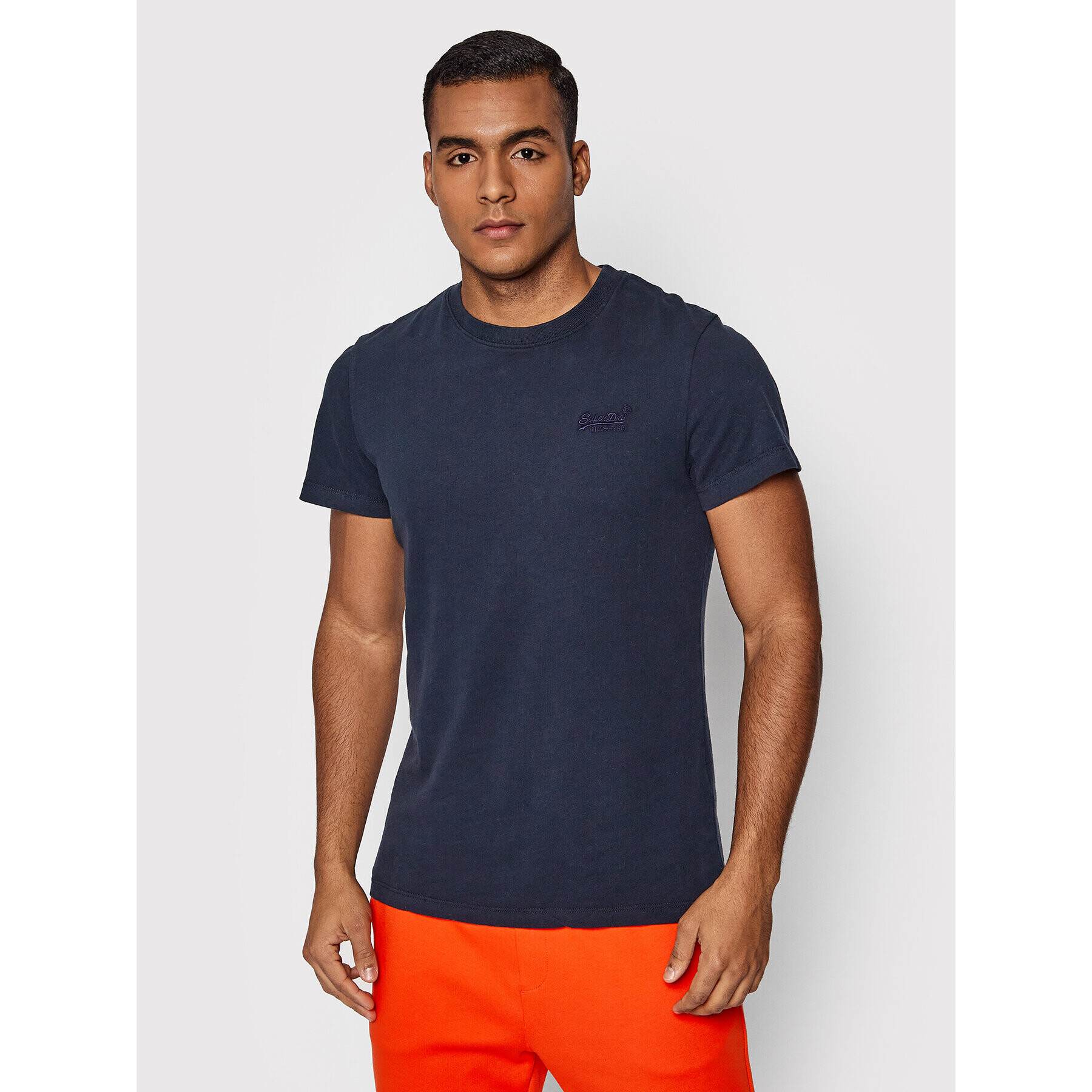 Superdry Тишърт Vintage Logo Emb Tee M1011245B Тъмносин Regular Fit - Pepit.bg