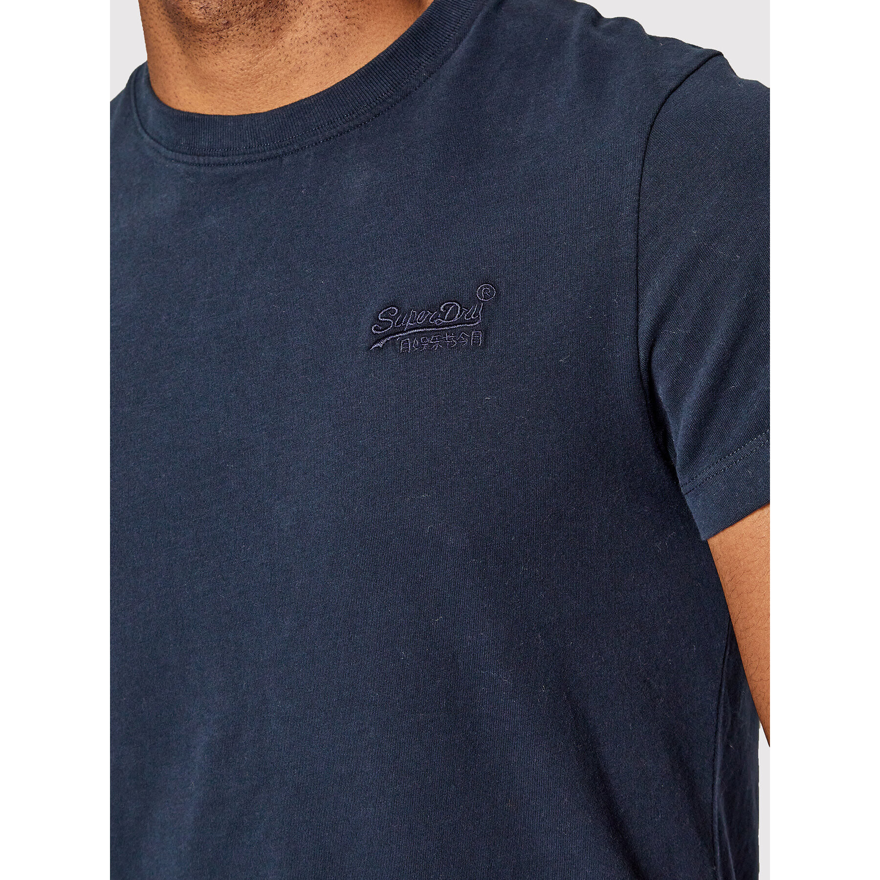 Superdry Тишърт Vintage Logo Emb Tee M1011245B Тъмносин Regular Fit - Pepit.bg