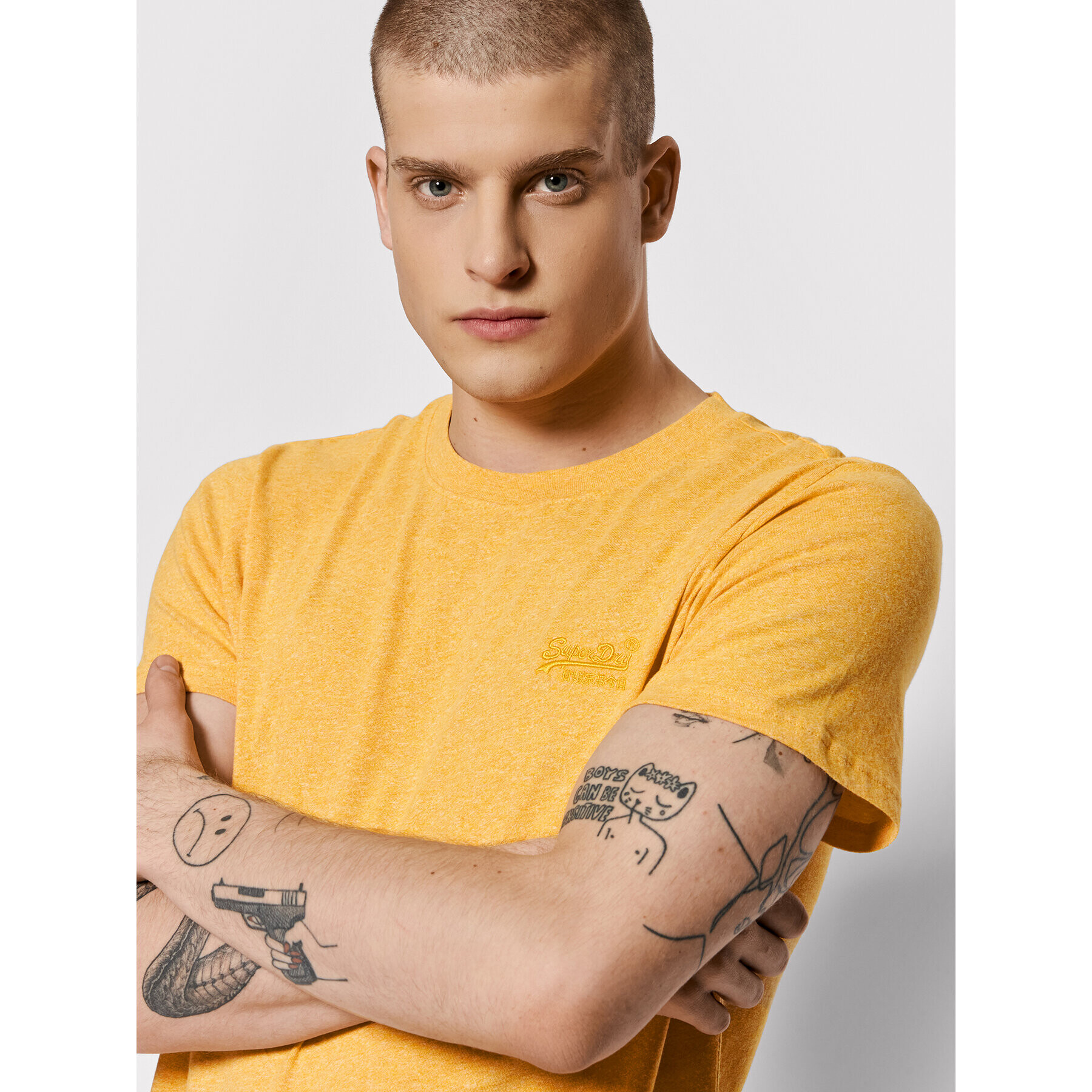 Superdry Тишърт Vintage Logo M1011245A Оранжев Regular Fit - Pepit.bg