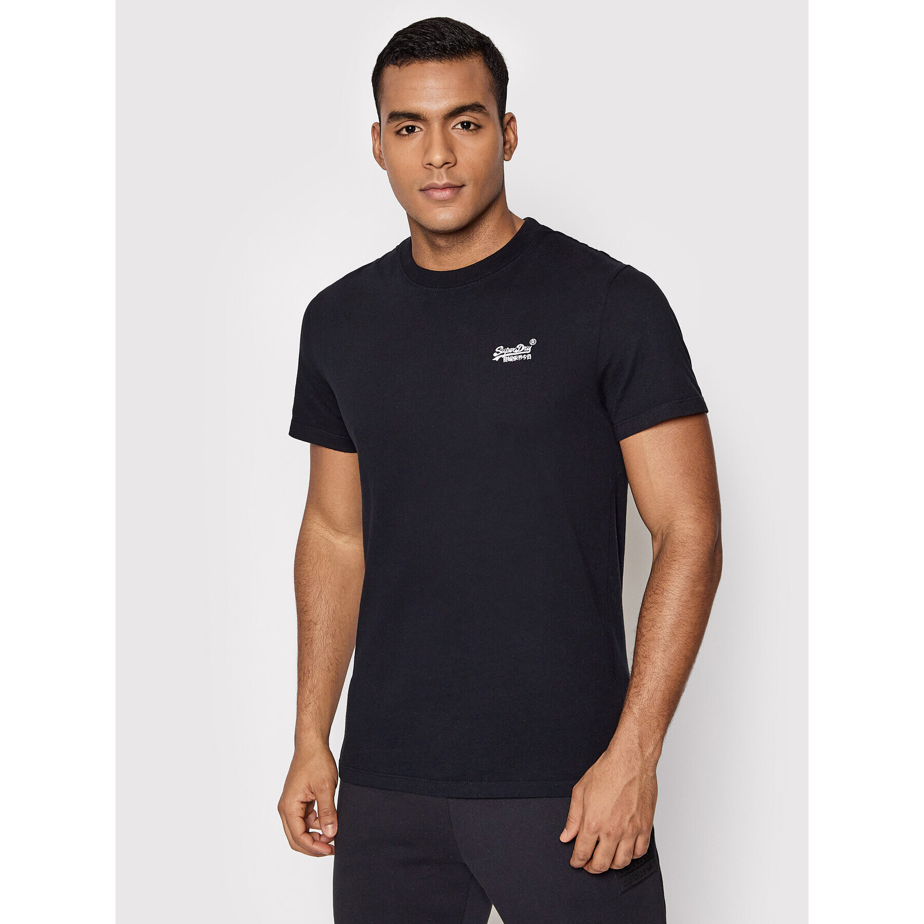 Superdry Тишърт Vintage Logo M1011245B Черен Regular Fit - Pepit.bg