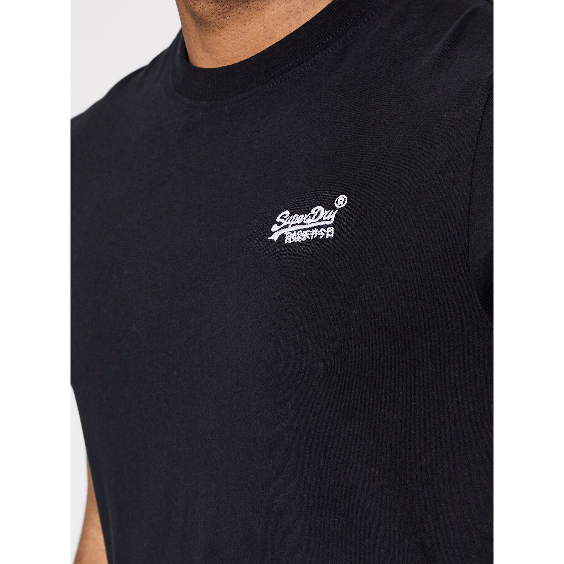 Superdry Тишърт Vintage Logo M1011245B Черен Regular Fit - Pepit.bg