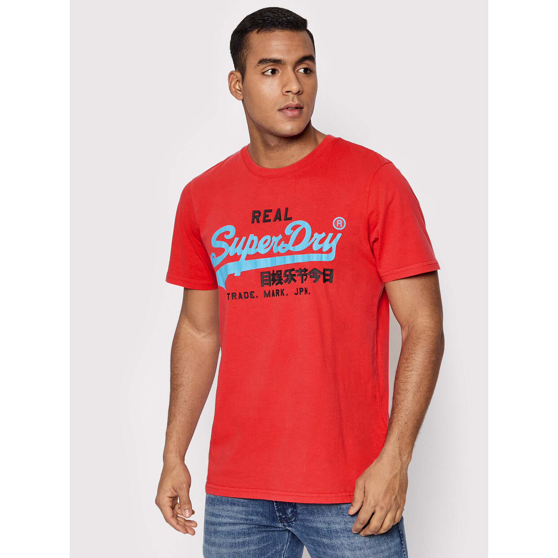 Superdry Тишърт Vl Ac M1011342A Червен Regular Fit - Pepit.bg