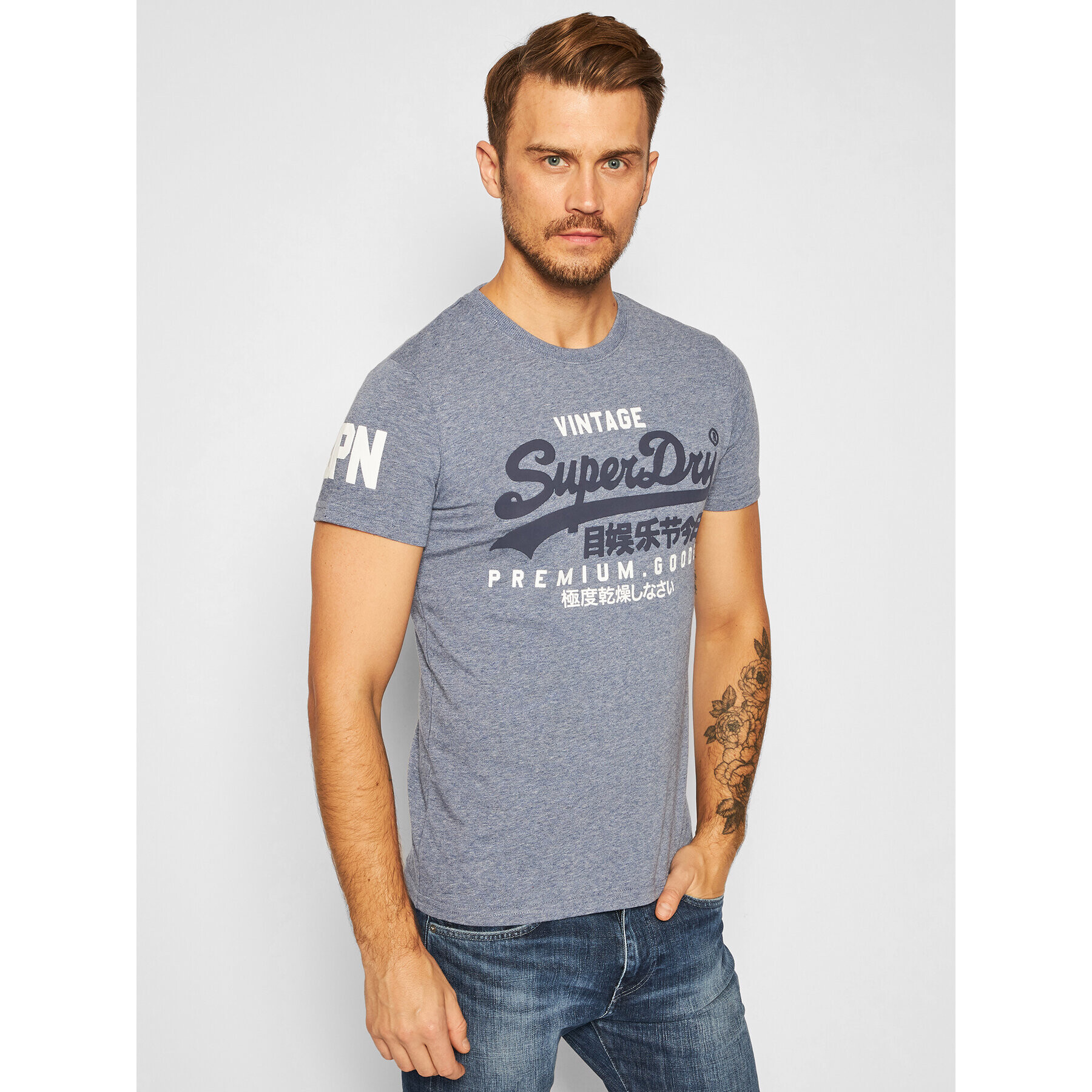 Superdry Тишърт Vl Ns Tee M1010411A Син Regular Fit - Pepit.bg