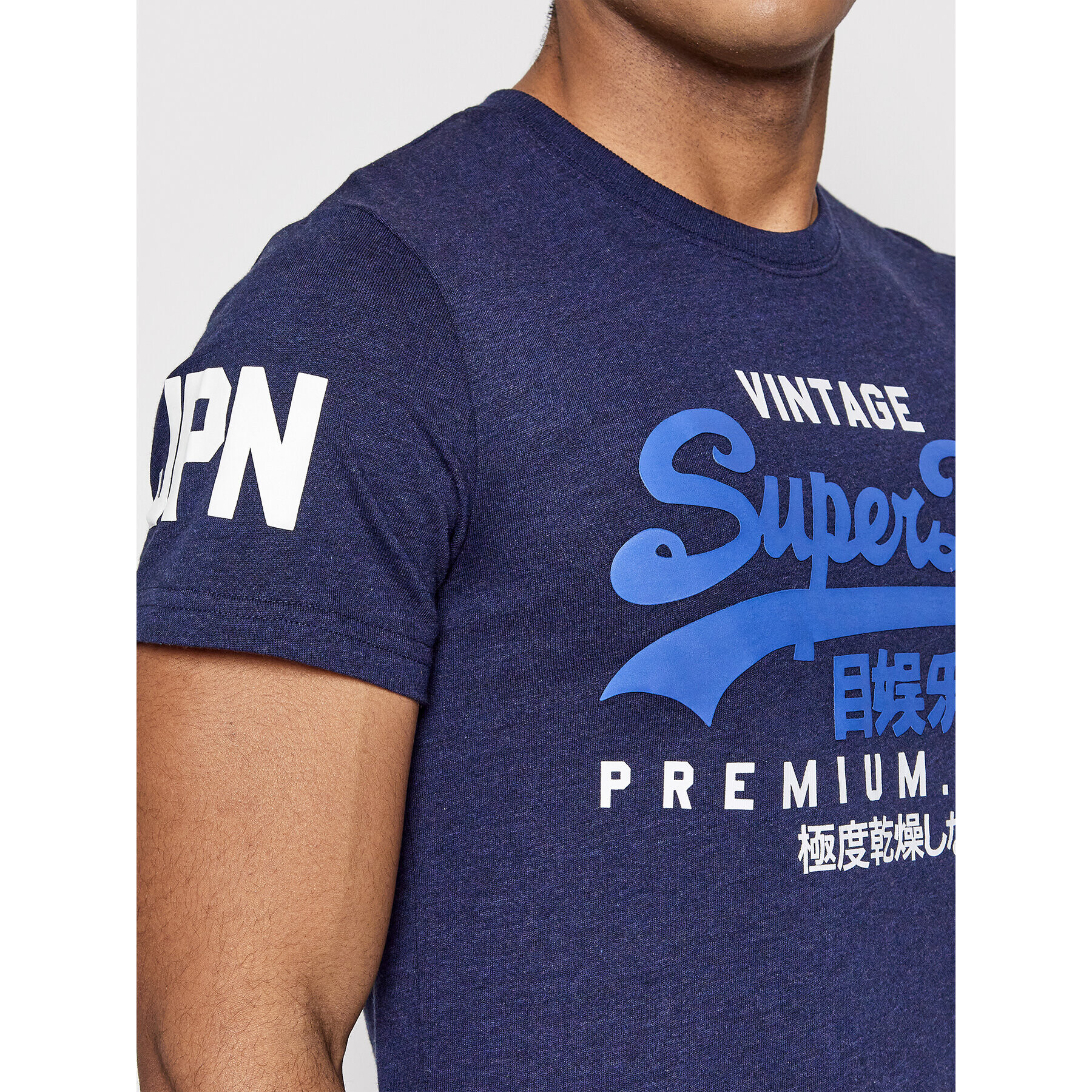 Superdry Тишърт Vl Tee M1011356A Тъмносин Regular Fit - Pepit.bg