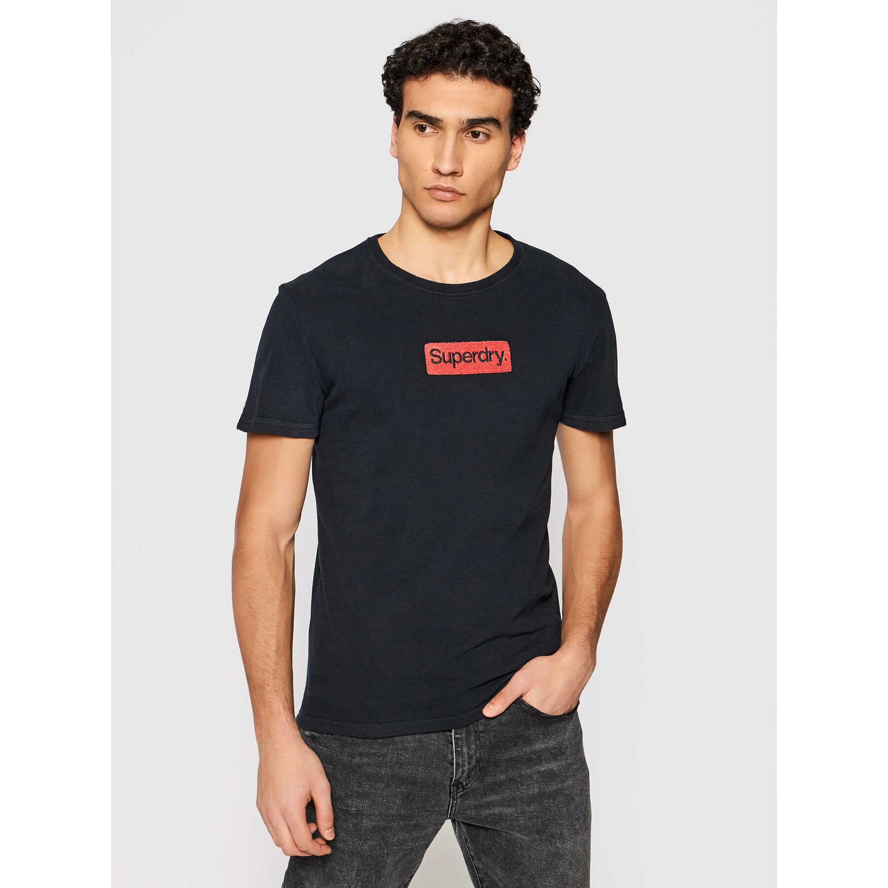 Superdry Тишърт Workwear M1011006A Черен Regular Fit - Pepit.bg
