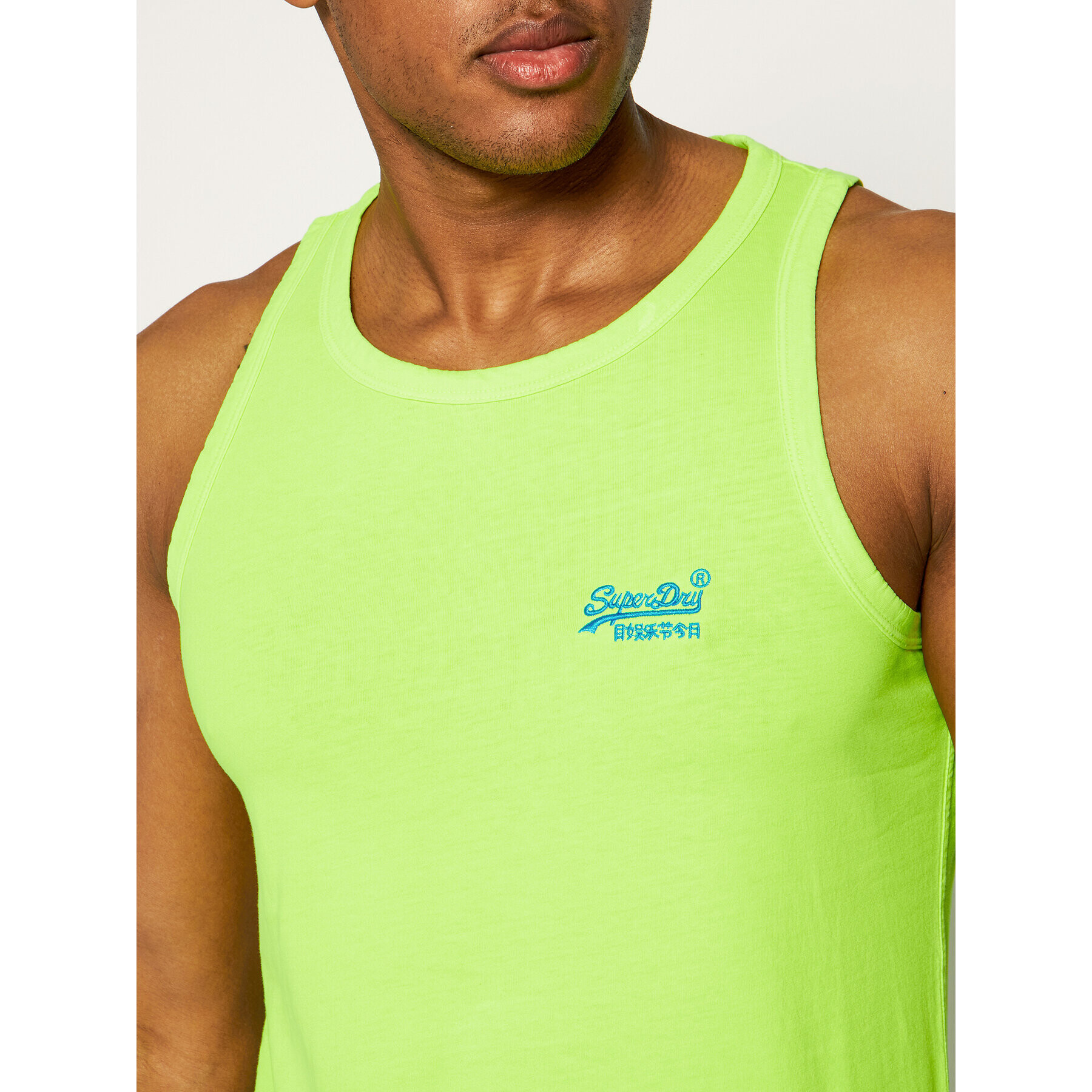 Superdry Топ Ol Neon Lite Vest M6010024A Зелен Regular Fit - Pepit.bg