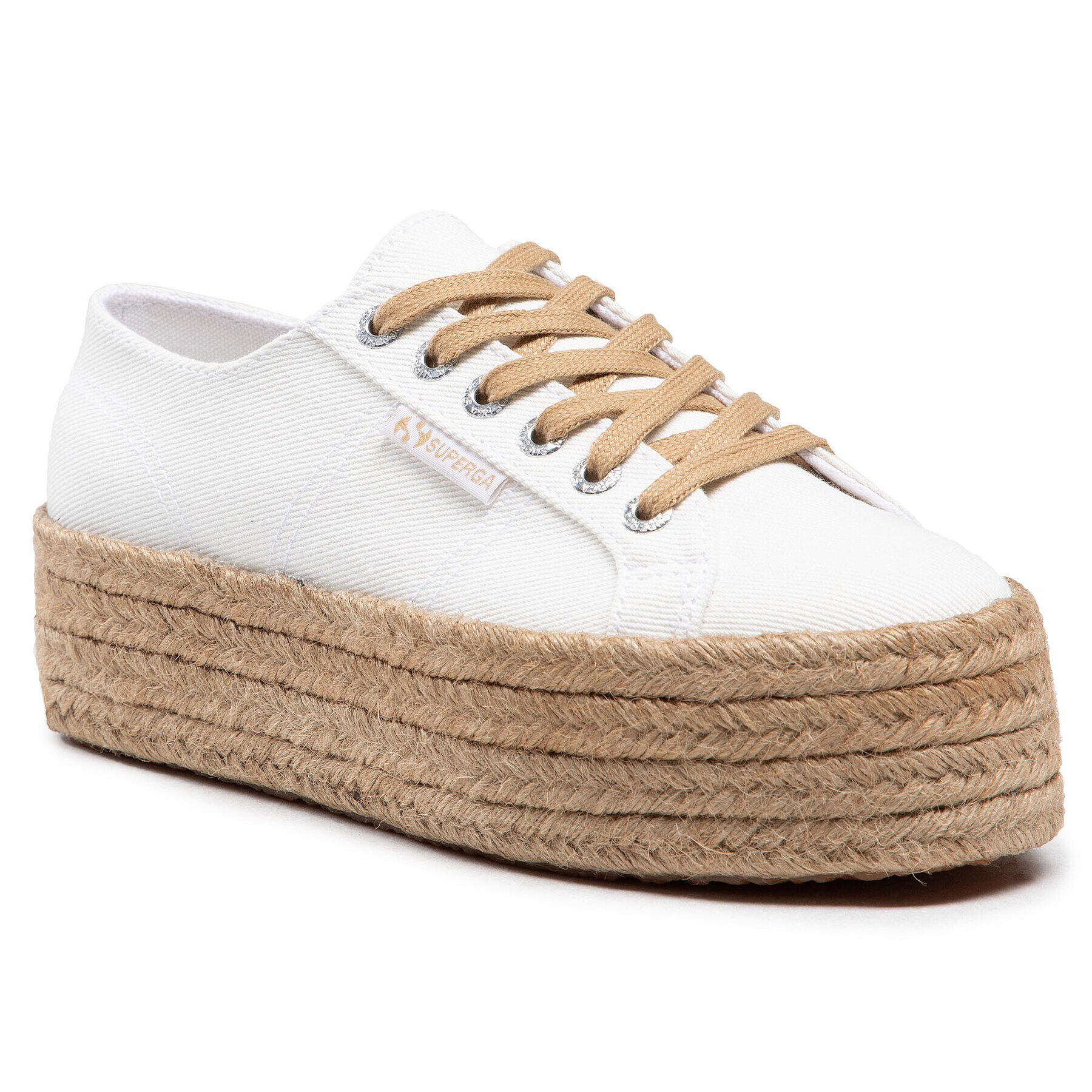 Superga Еспадрили 2790 Drill Denim Rope S41115W Бял - Pepit.bg