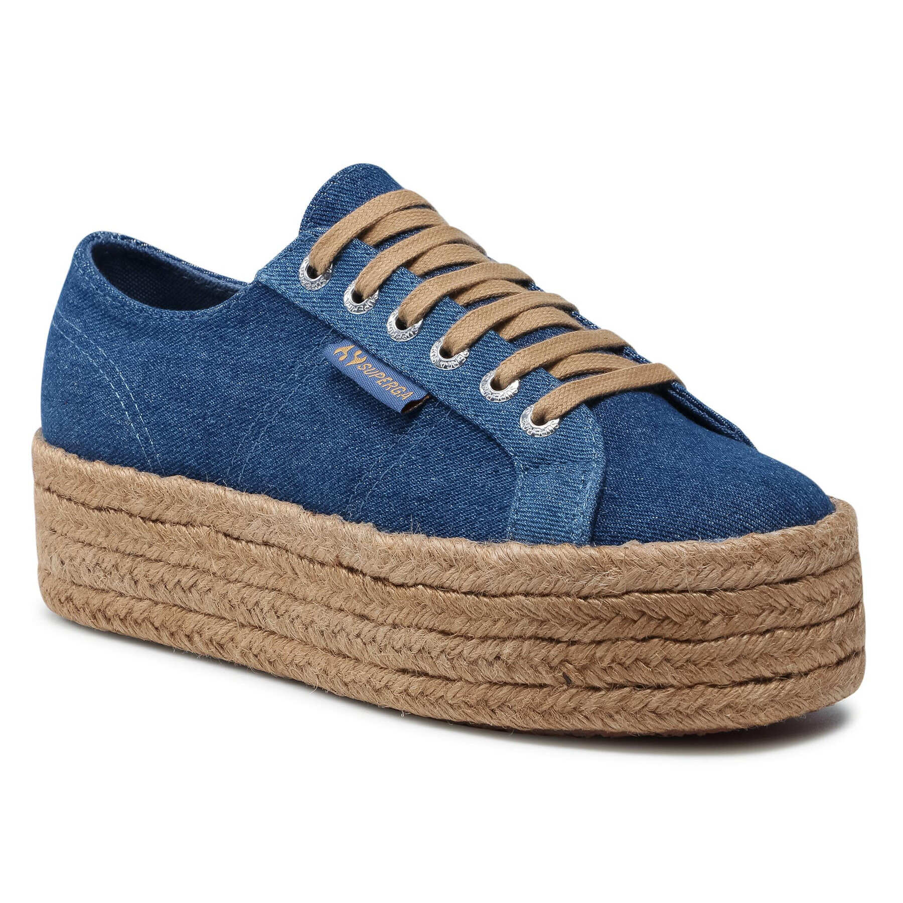 Superga Еспадрили 2790 Drill Denim Rope S41115W Тъмносин - Pepit.bg