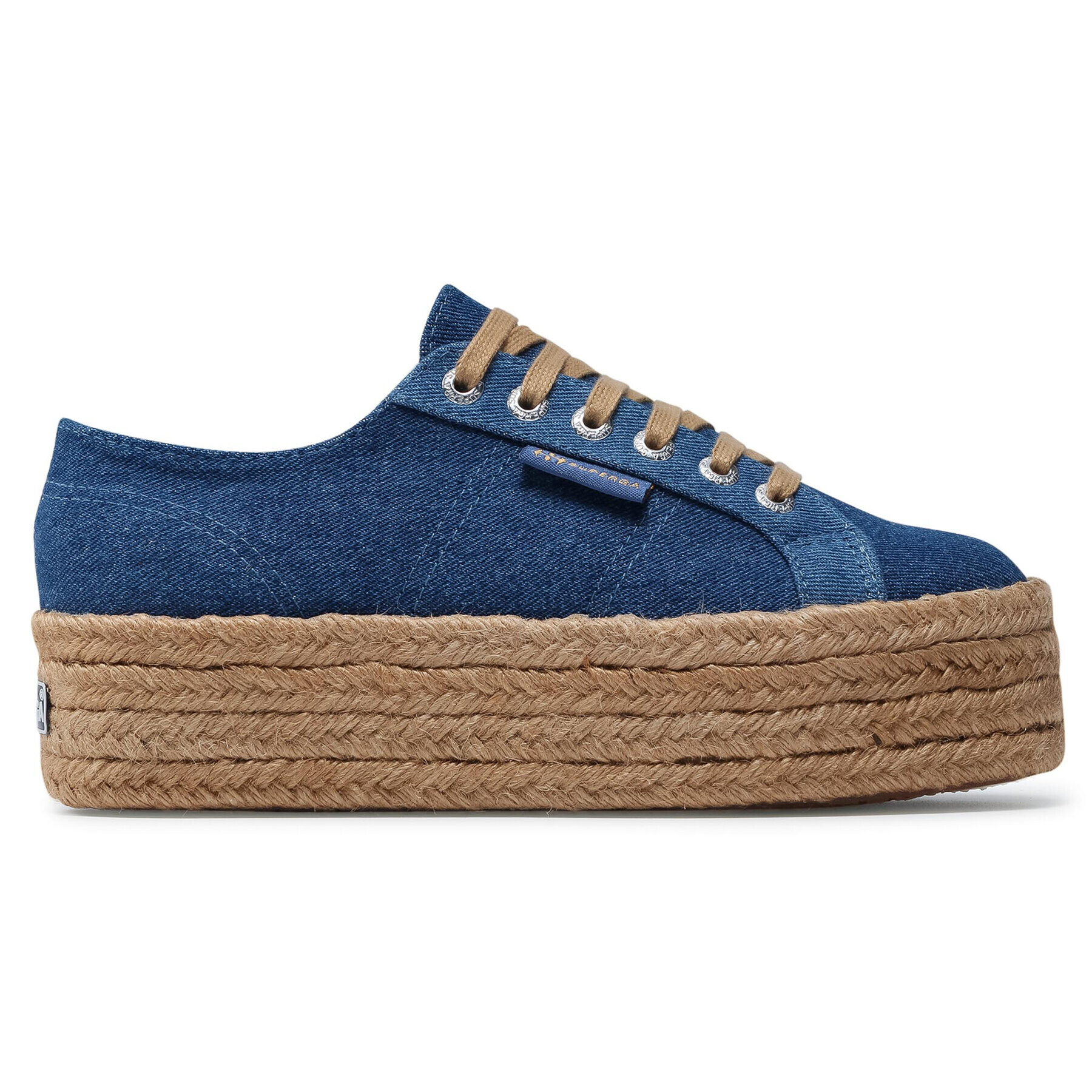 Superga Еспадрили 2790 Drill Denim Rope S41115W Тъмносин - Pepit.bg