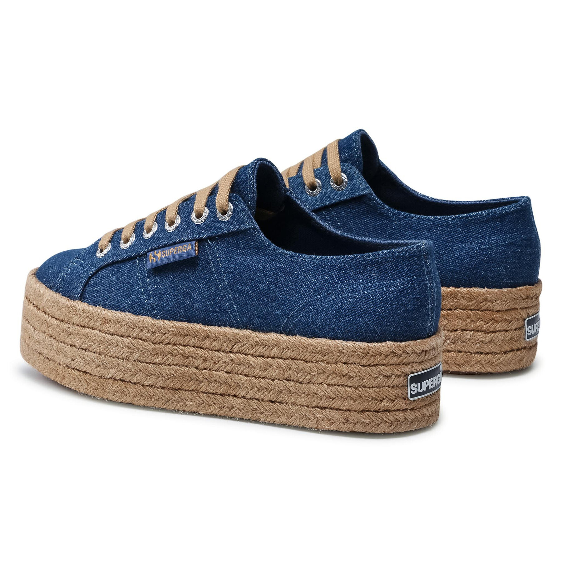 Superga Еспадрили 2790 Drill Denim Rope S41115W Тъмносин - Pepit.bg