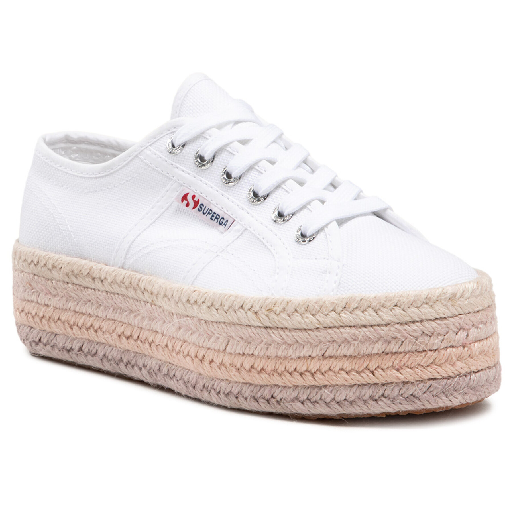 Superga Еспадрили 2790 Multicolor Rope S3114CW Бял - Pepit.bg
