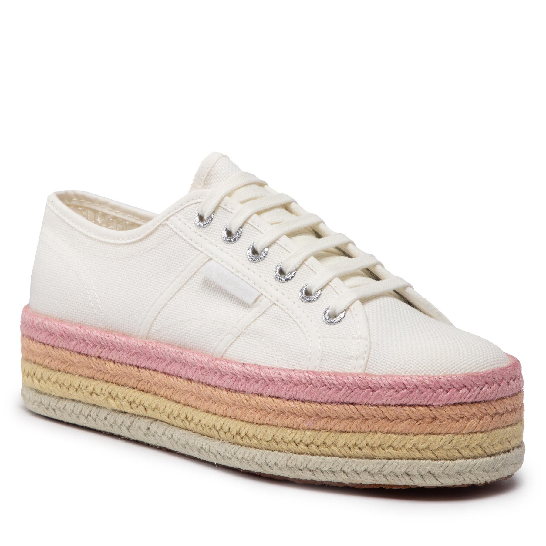 Superga Еспадрили 2790 Multicolor Rope S3114CW Бял - Pepit.bg
