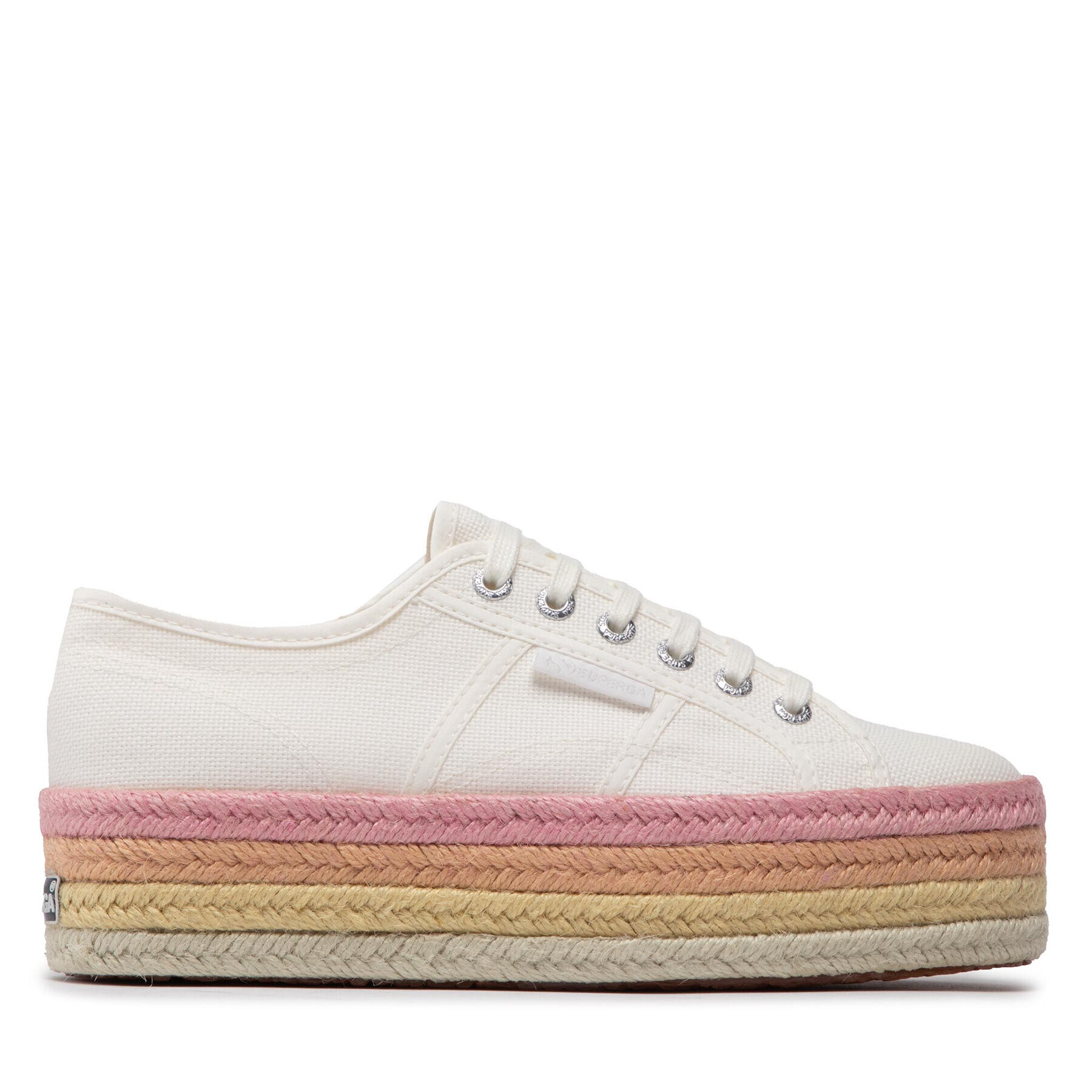 Superga Еспадрили 2790 Multicolor Rope S3114CW Бял - Pepit.bg