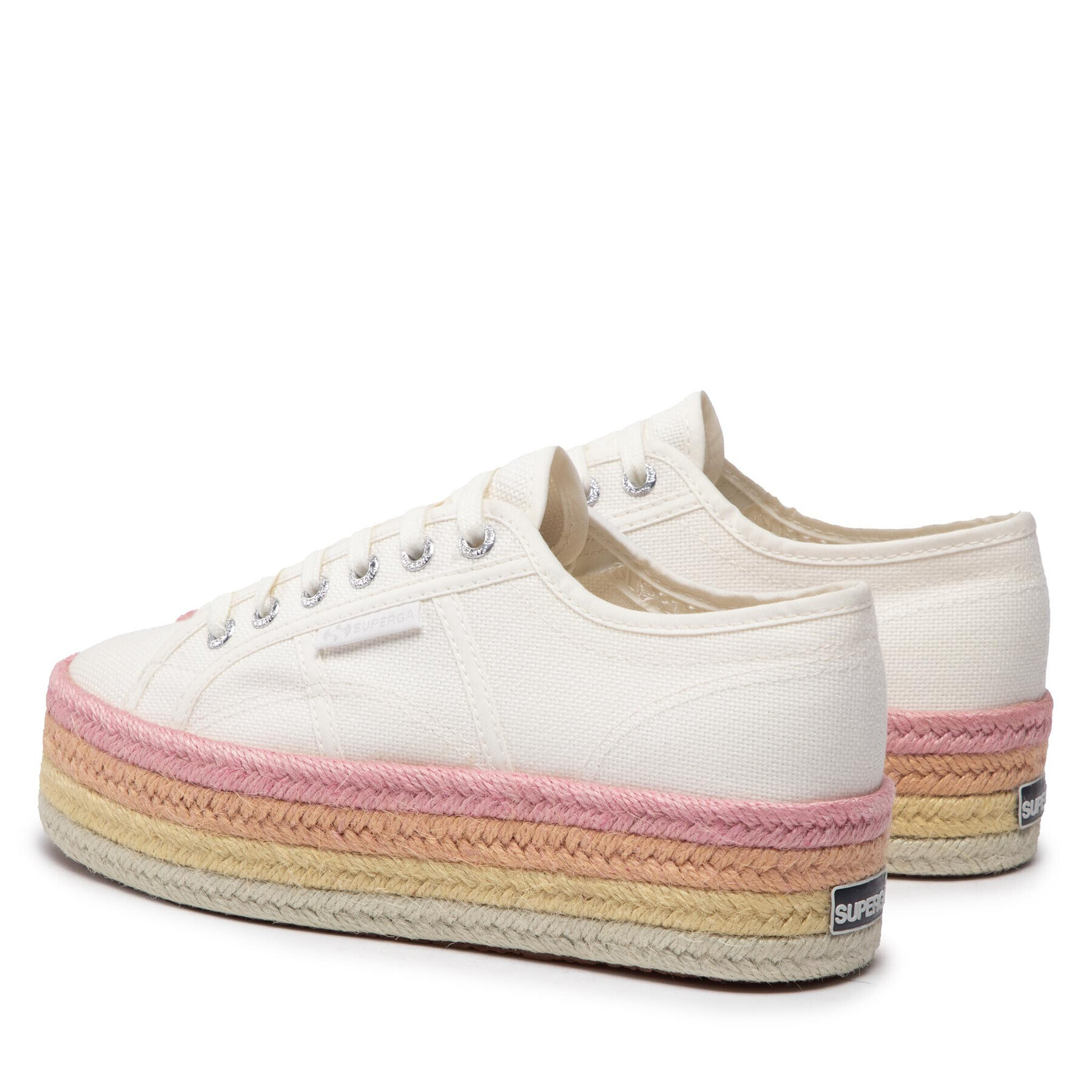 Superga Еспадрили 2790 Multicolor Rope S3114CW Бял - Pepit.bg