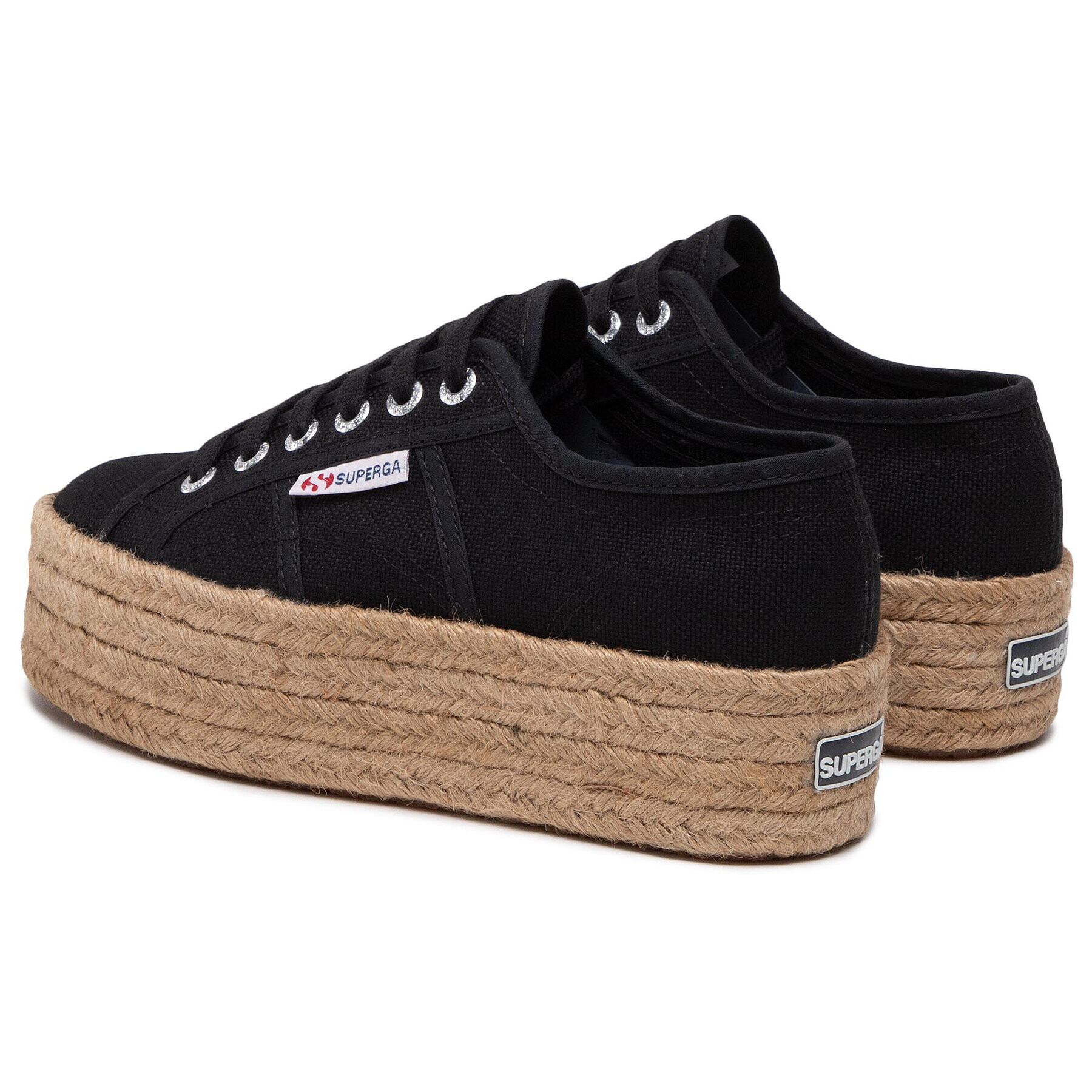 Superga Еспадрили 2790 Rope S51186W Черен - Pepit.bg