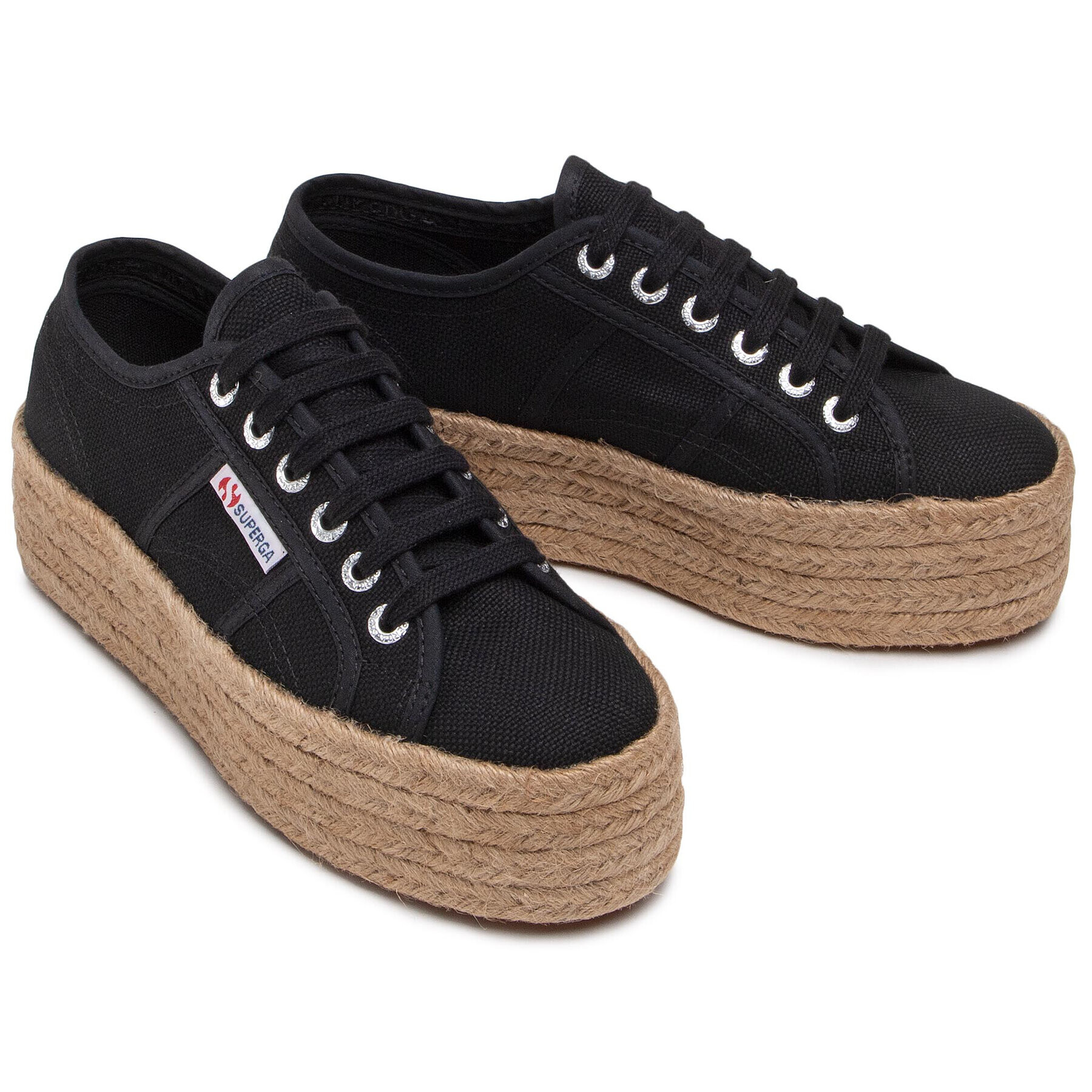 Superga Еспадрили 2790 Rope S51186W Черен - Pepit.bg