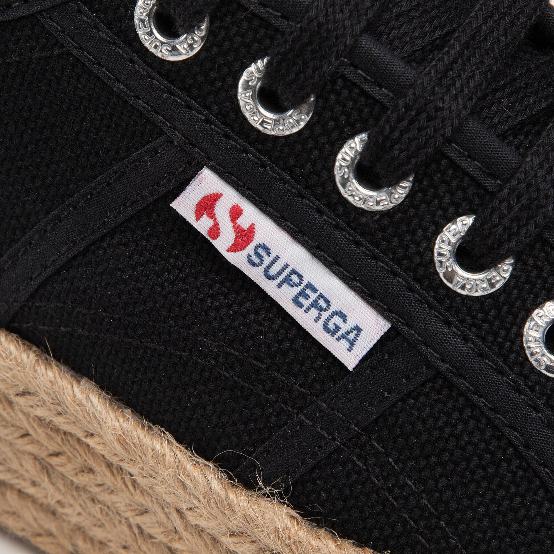 Superga Еспадрили 2790 Rope S51186W Черен - Pepit.bg