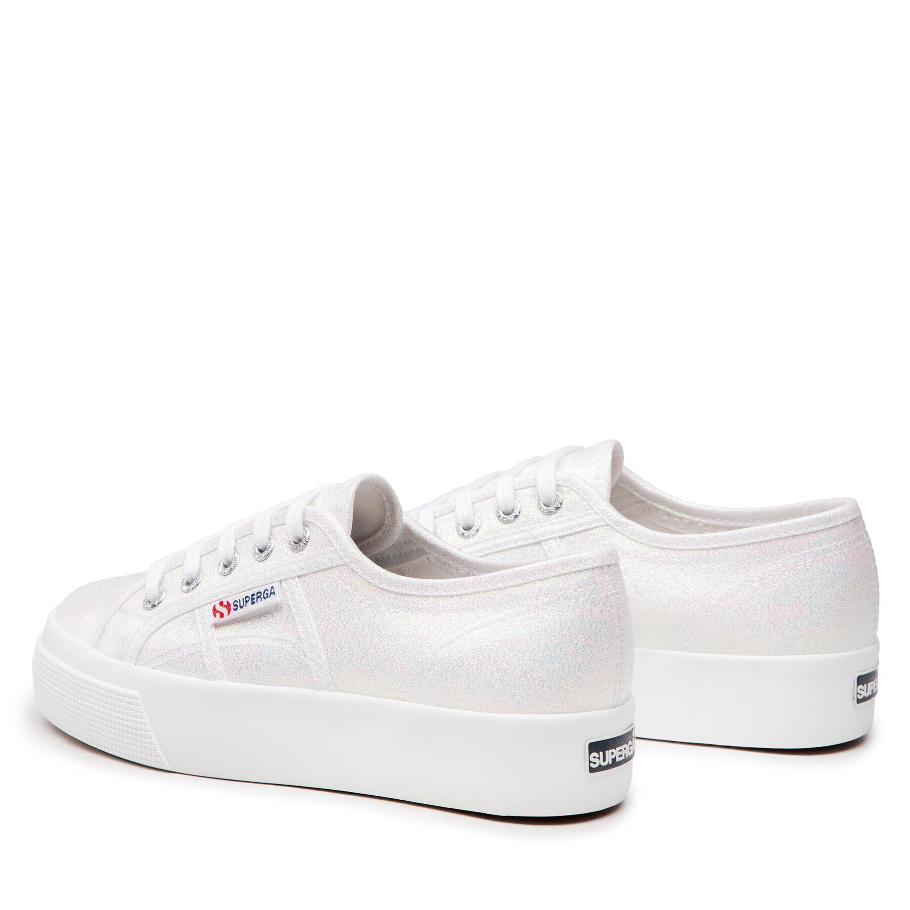 Superga Гуменки 2730 Lame S2116UW Бял - Pepit.bg