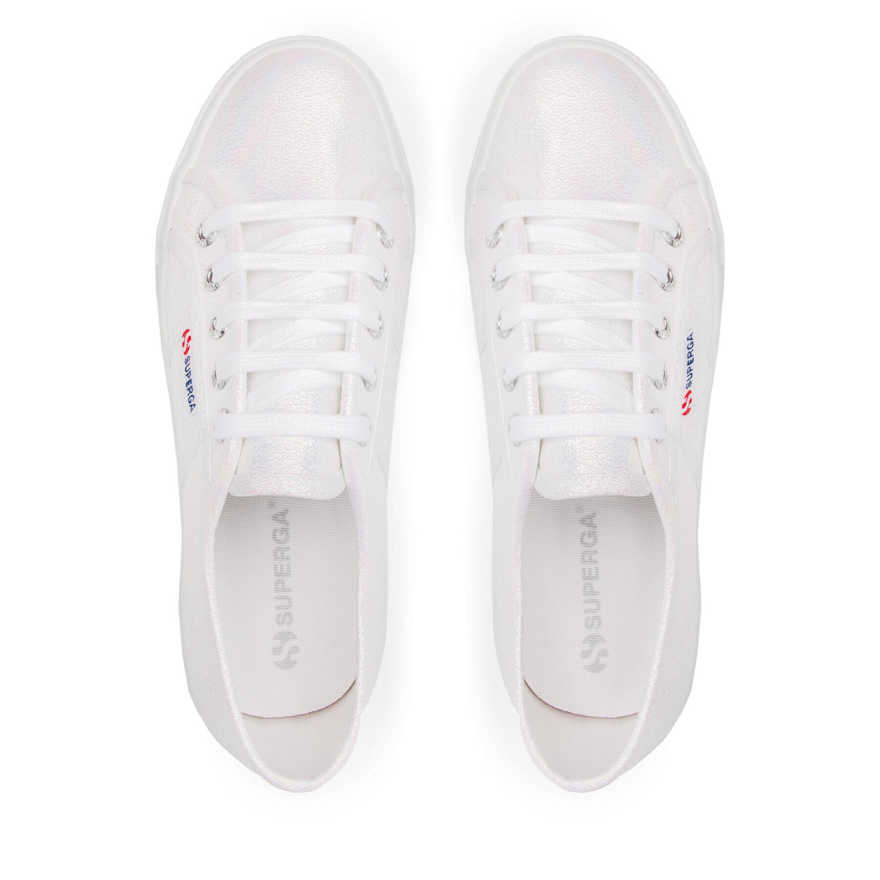 Superga Гуменки 2730 Lame S2116UW Бял - Pepit.bg