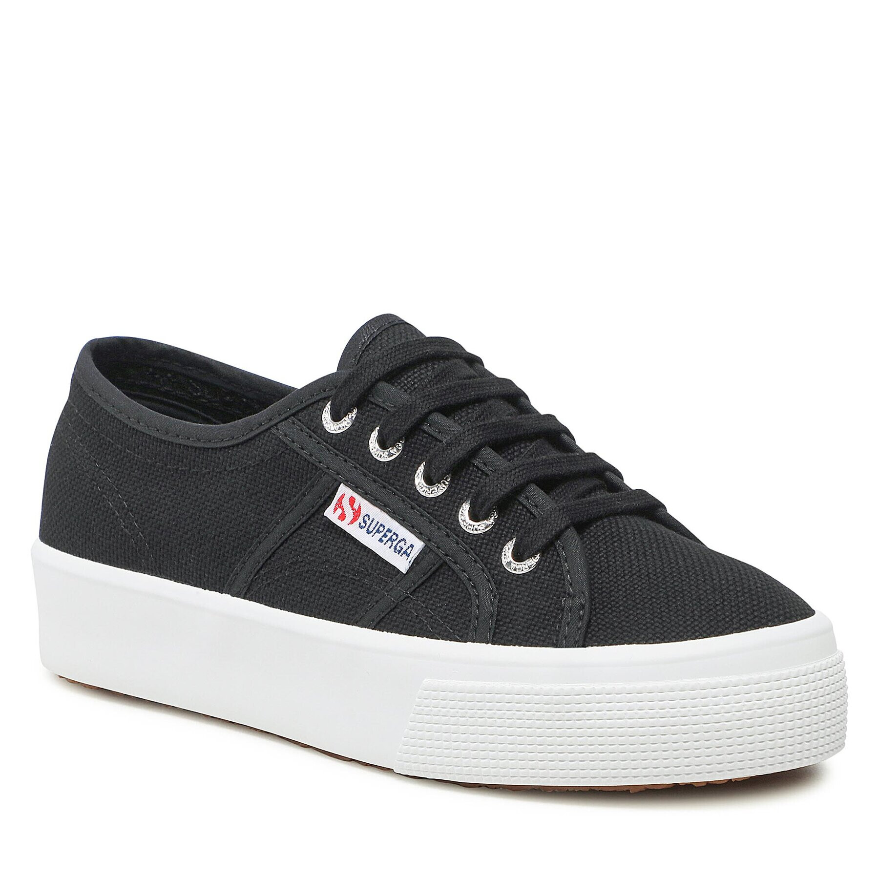 Superga Гуменки 2730 Mid Platform S2127IW Черен - Pepit.bg