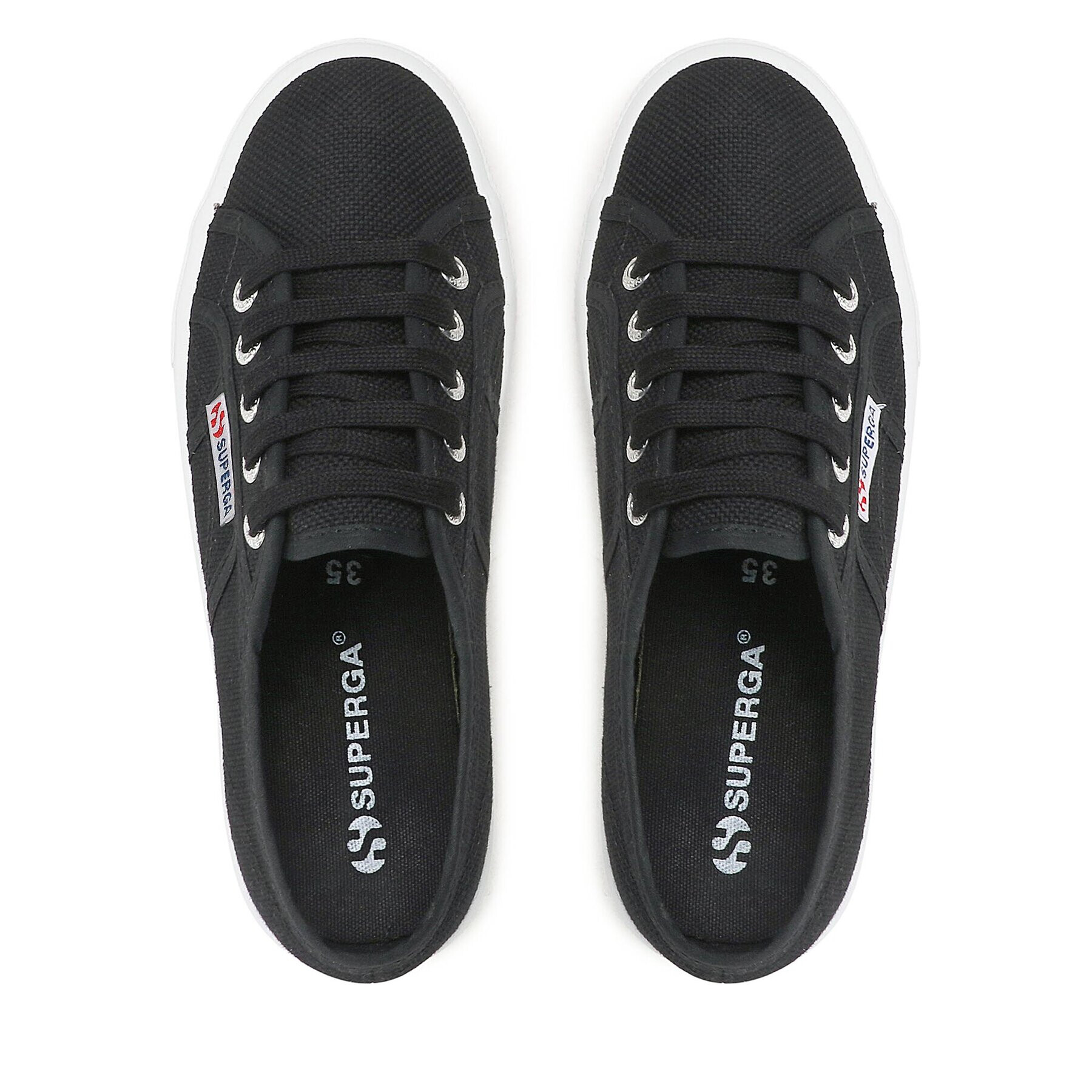 Superga Гуменки 2730 Mid Platform S2127IW Черен - Pepit.bg