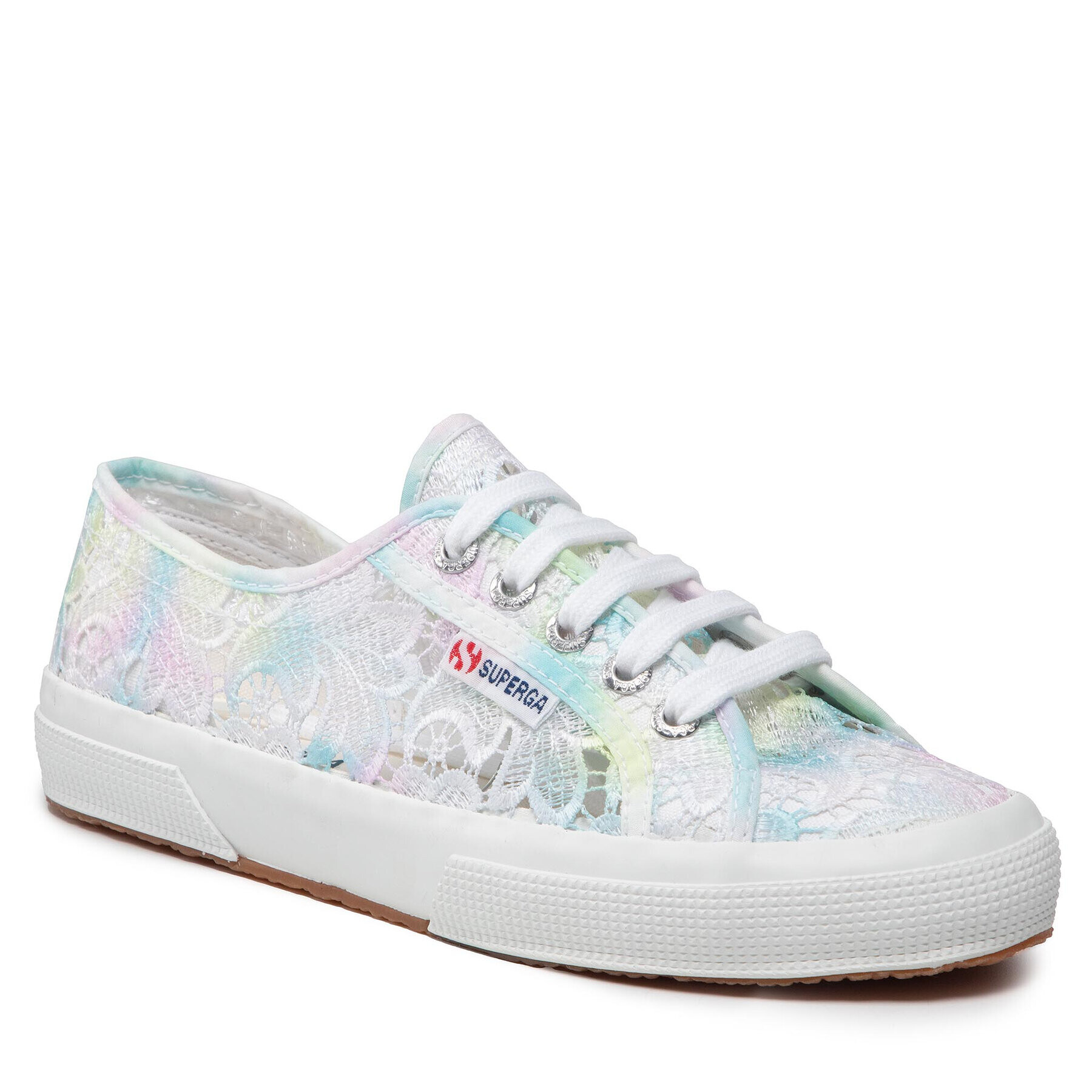 Superga Гуменки 2750 Macrame Tie Dye S81217W Бял - Pepit.bg