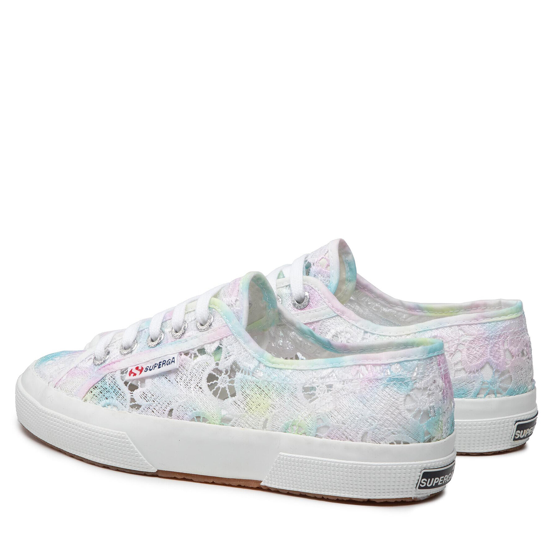 Superga Гуменки 2750 Macrame Tie Dye S81217W Бял - Pepit.bg