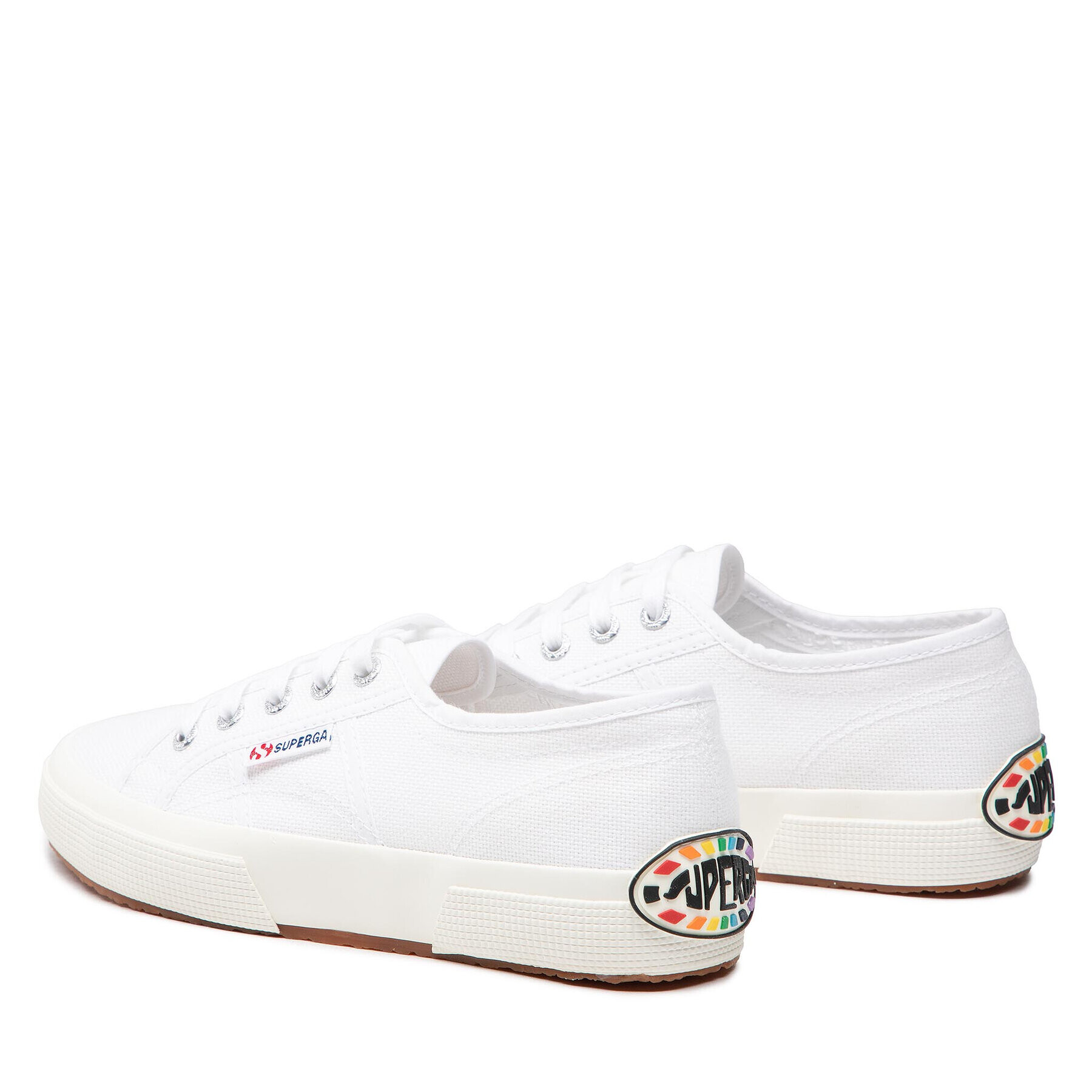 Superga Гуменки 2750 Multicolor Logo S61235W Бял - Pepit.bg