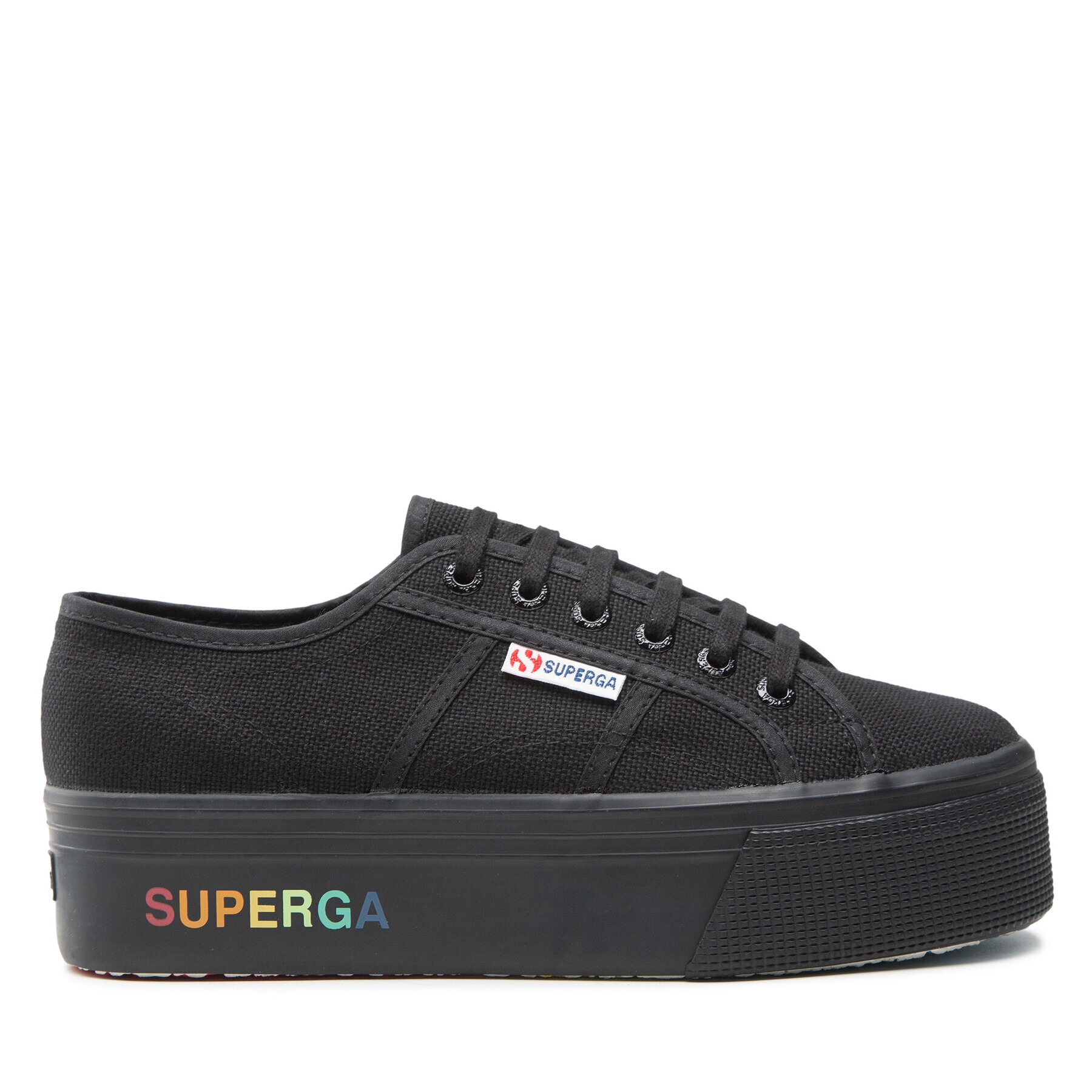 Superga Гуменки 2790 Paltform S7113KW Черен - Pepit.bg