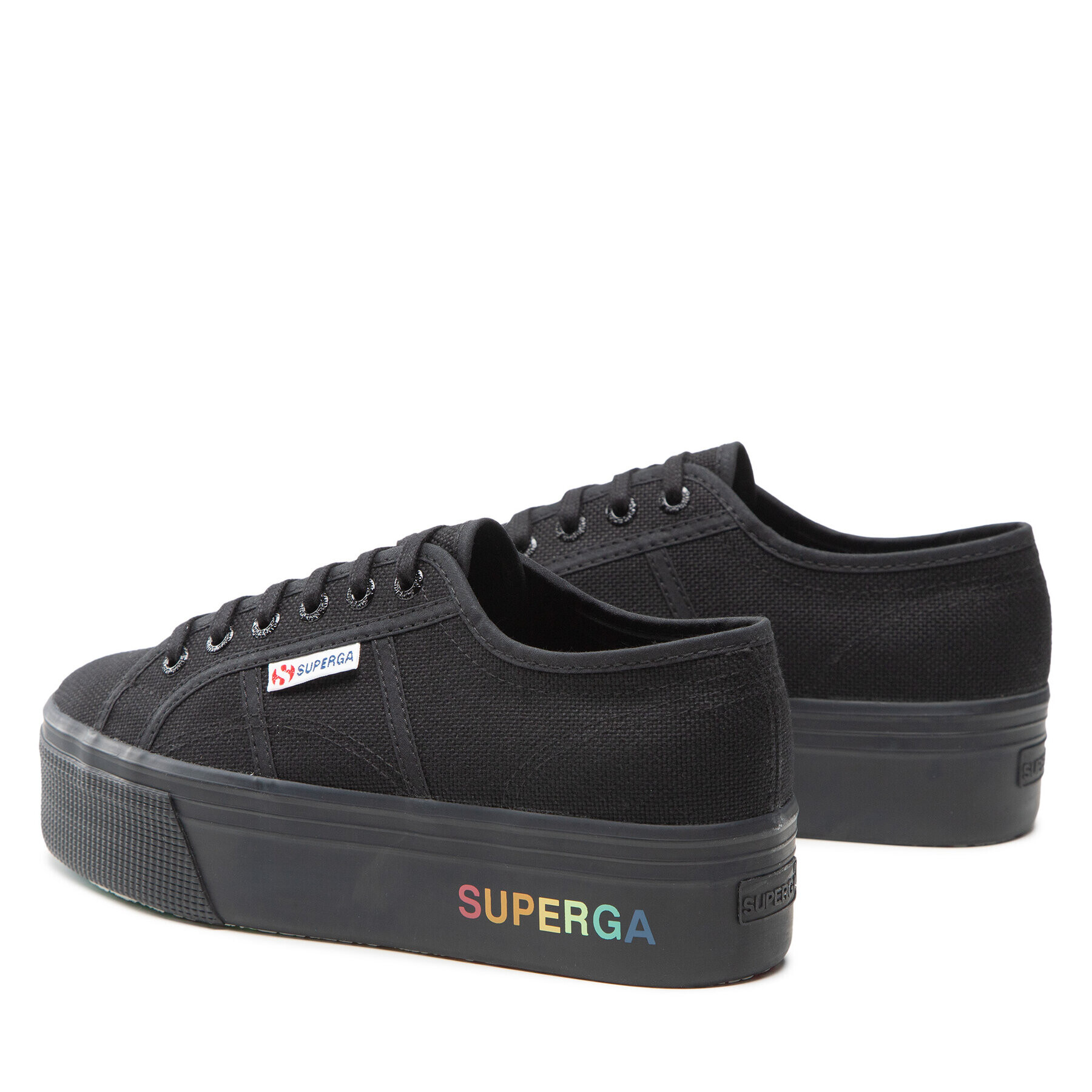 Superga Гуменки 2790 Paltform S7113KW Черен - Pepit.bg