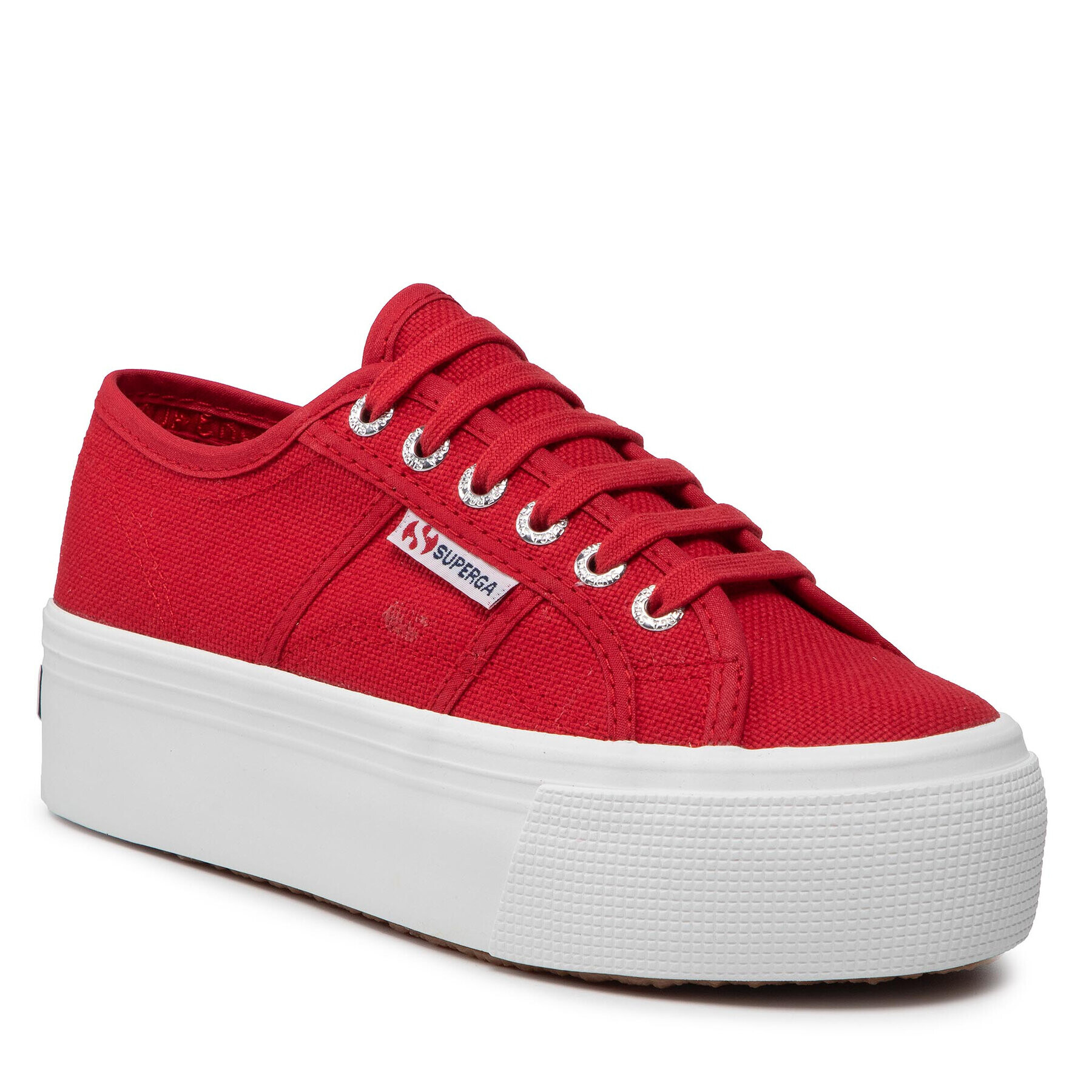 Superga Гуменки 2790 Paltform S9111LW Червен - Pepit.bg
