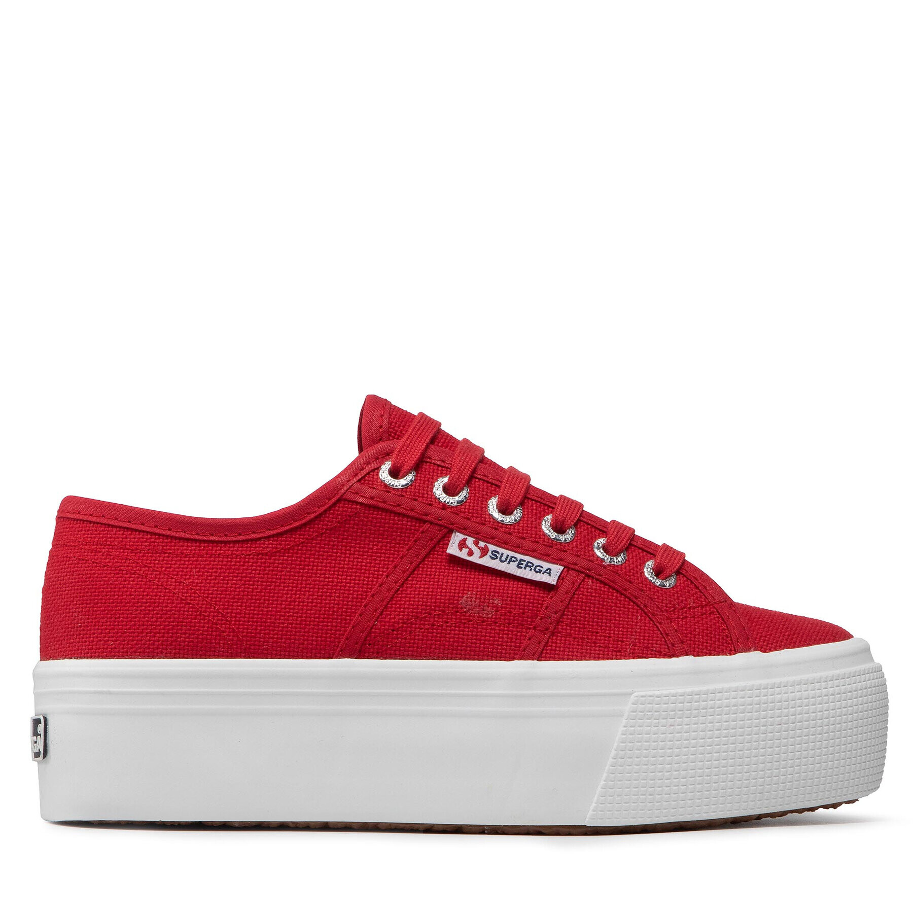 Superga Гуменки 2790 Paltform S9111LW Червен - Pepit.bg
